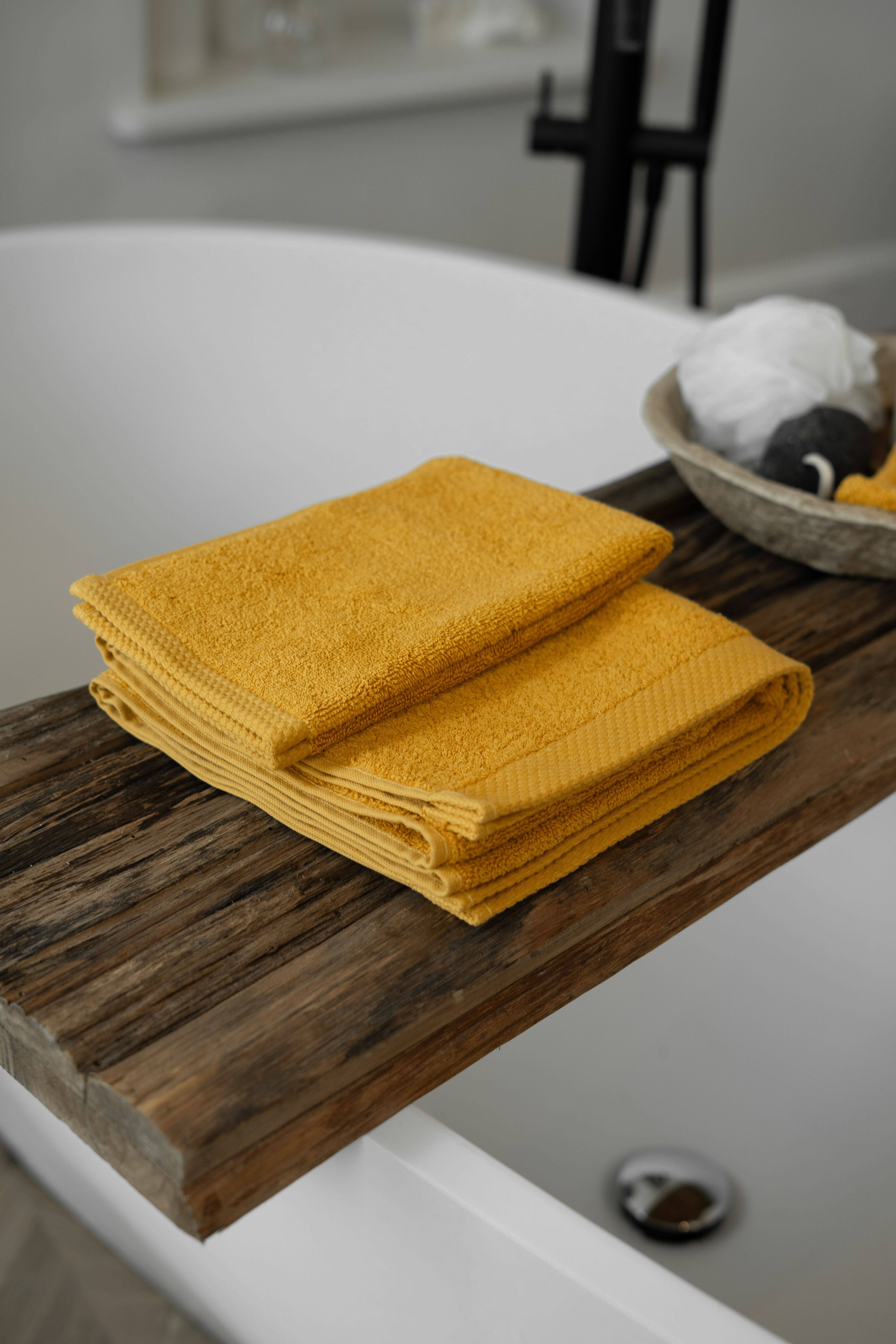 Bath towel DELUX 50x100cm, tangerine