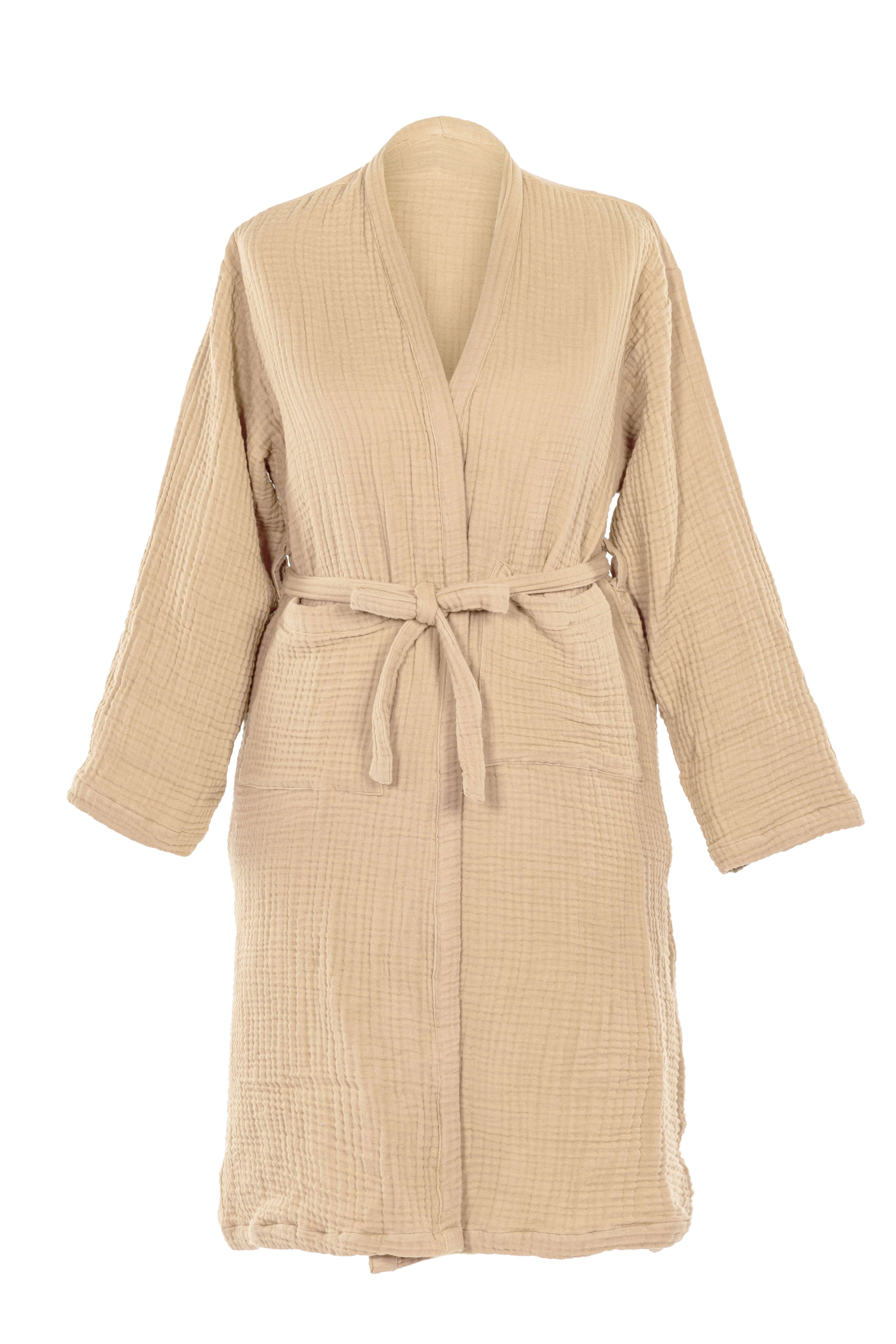 Bathrobe SUZETTE -  L/XL - unisex, sand