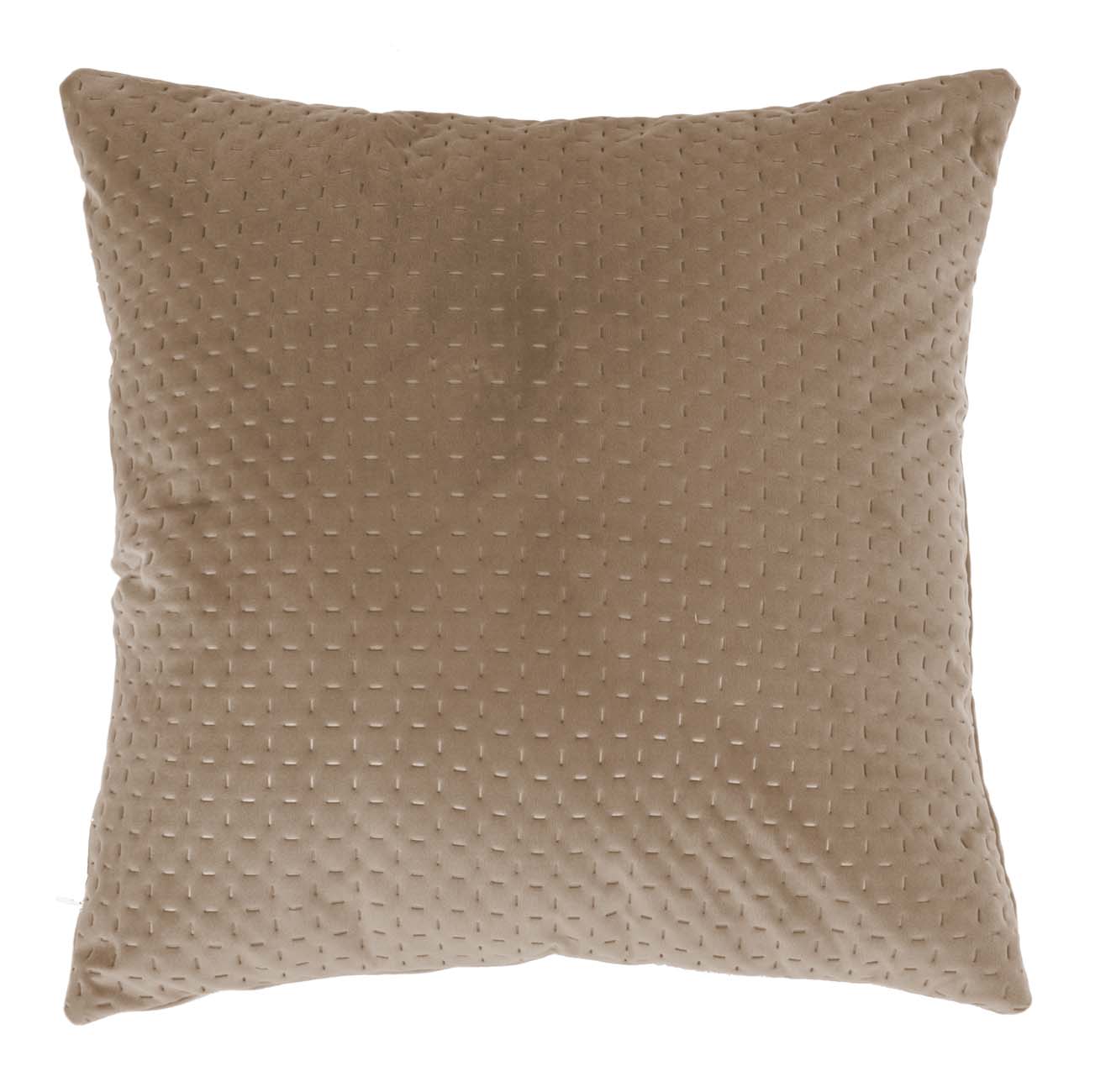 Cushion (filled) laser cut taupe 45X45CM