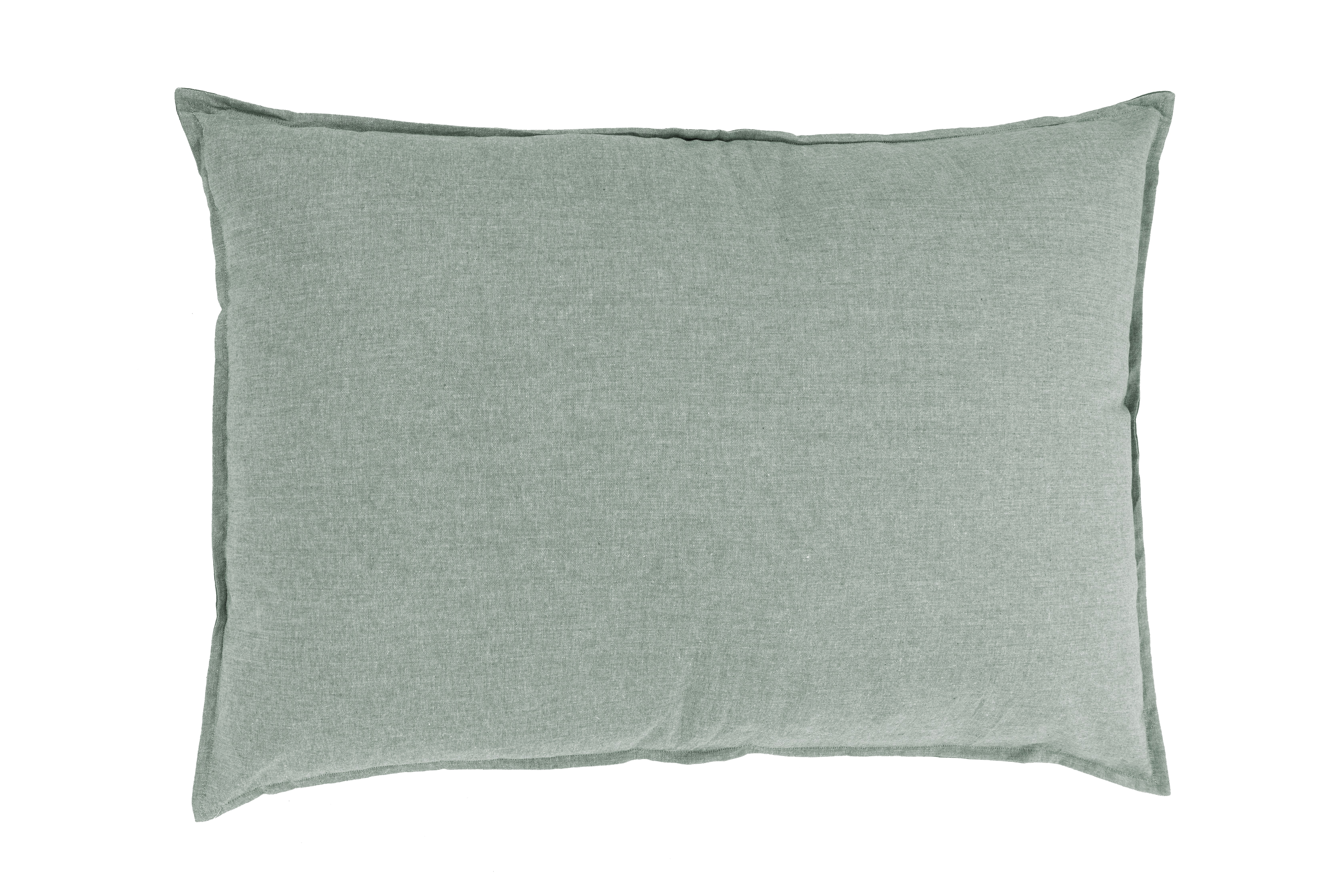 Cushion (filled) CHAMBRAY - 70x100cm, green