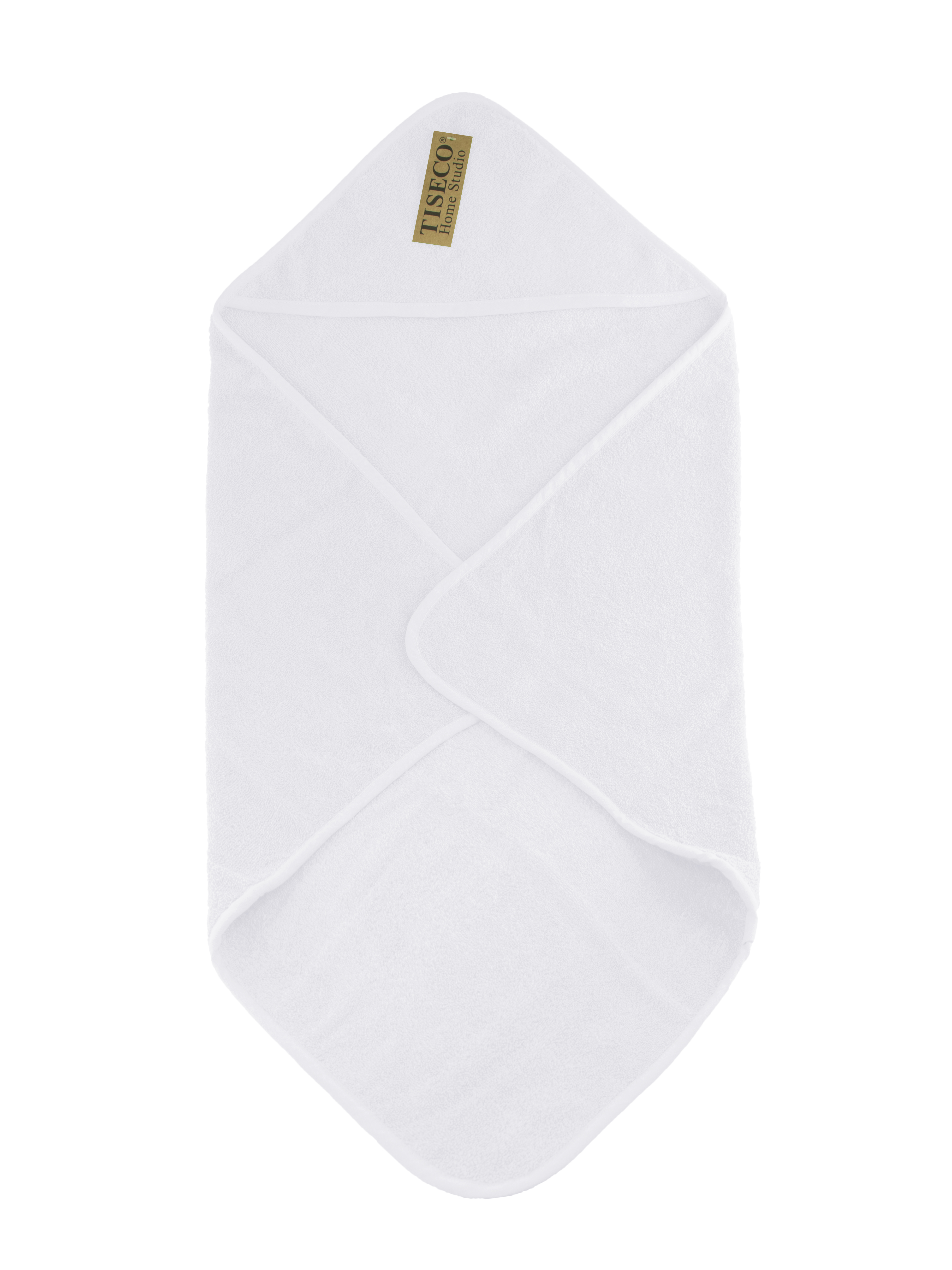 Baby bath cape - 75x75 cm, white