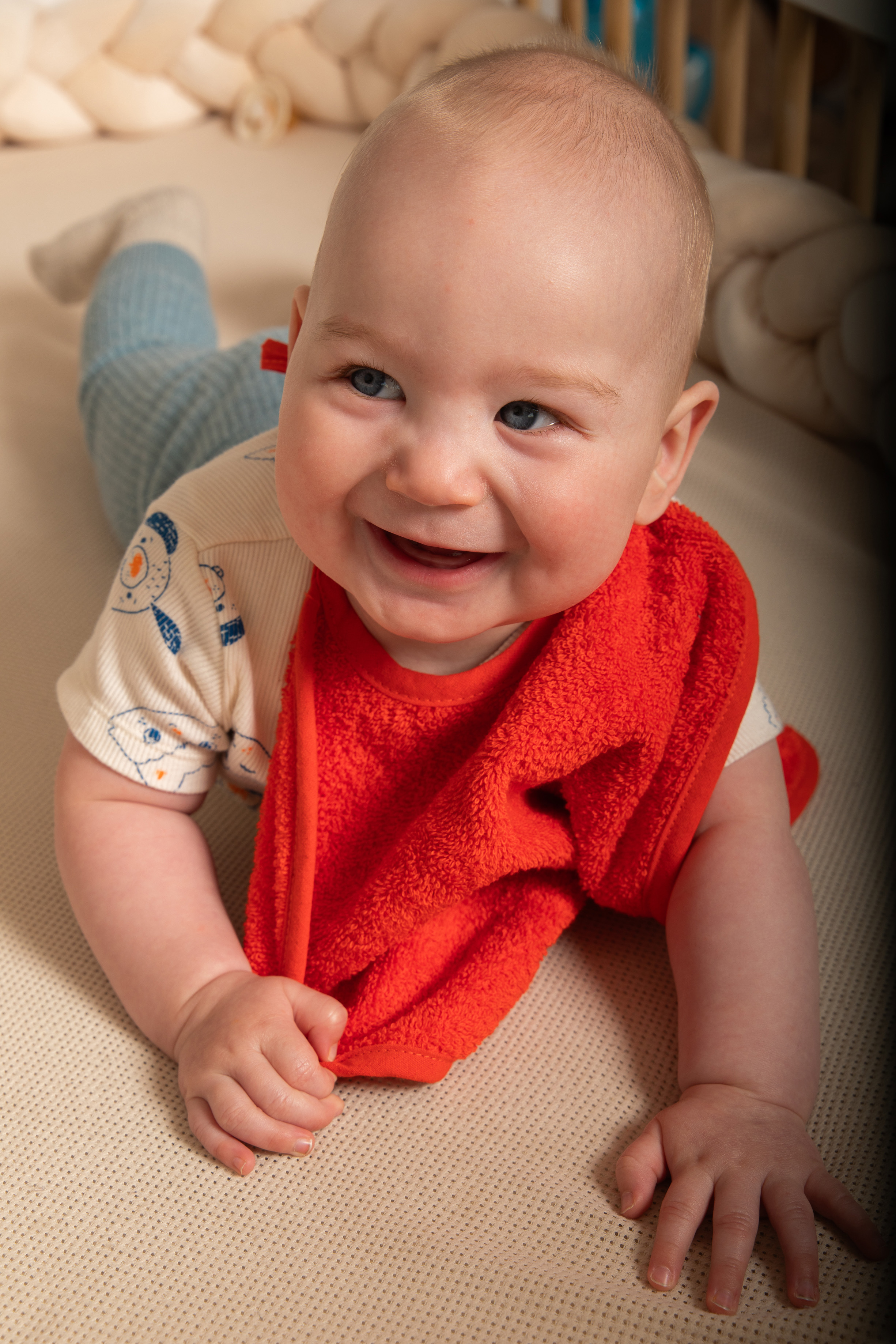 Baby bib with straps -  28x37 cm, diesta