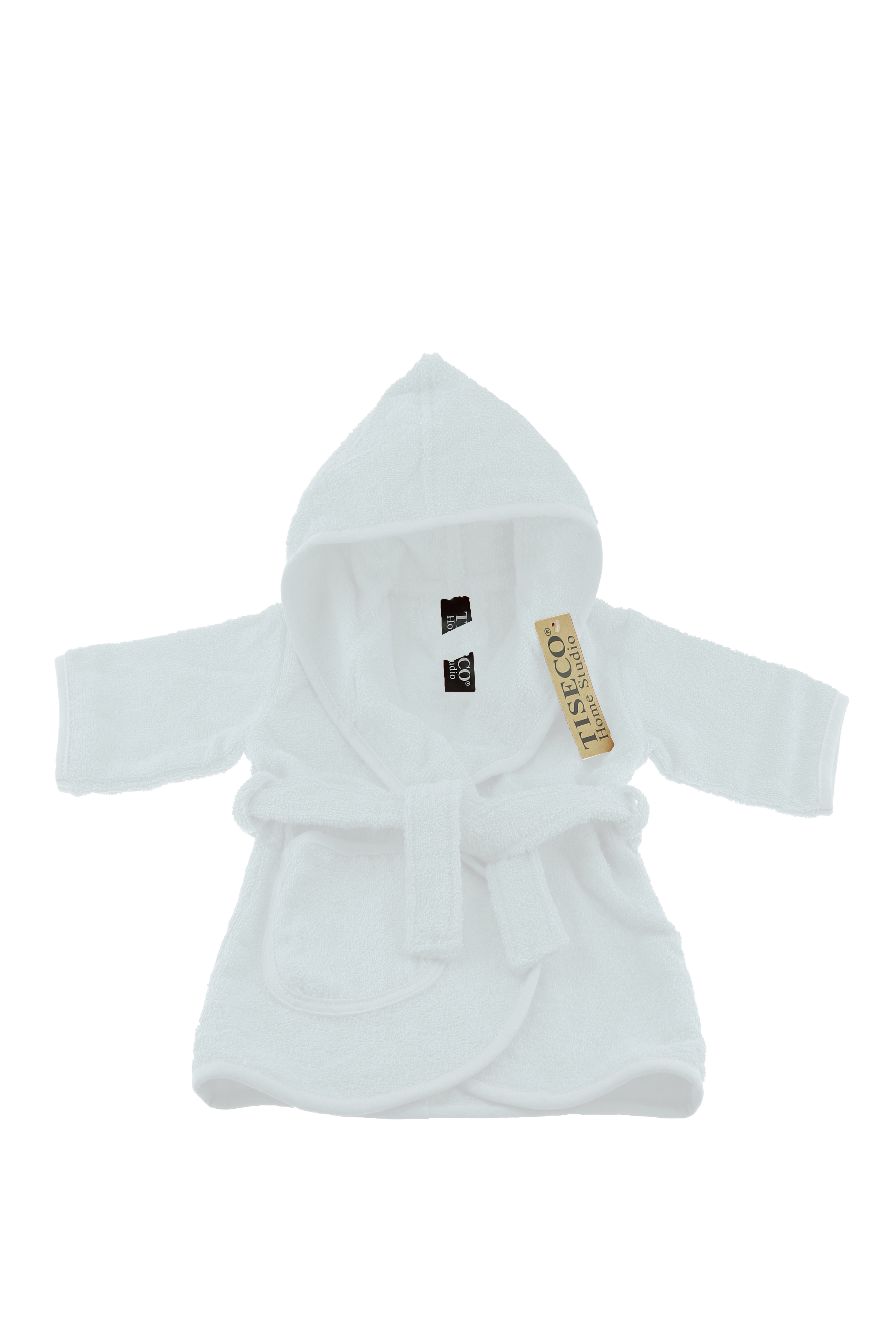 Baby bathrobe uni - 0-12 months, white