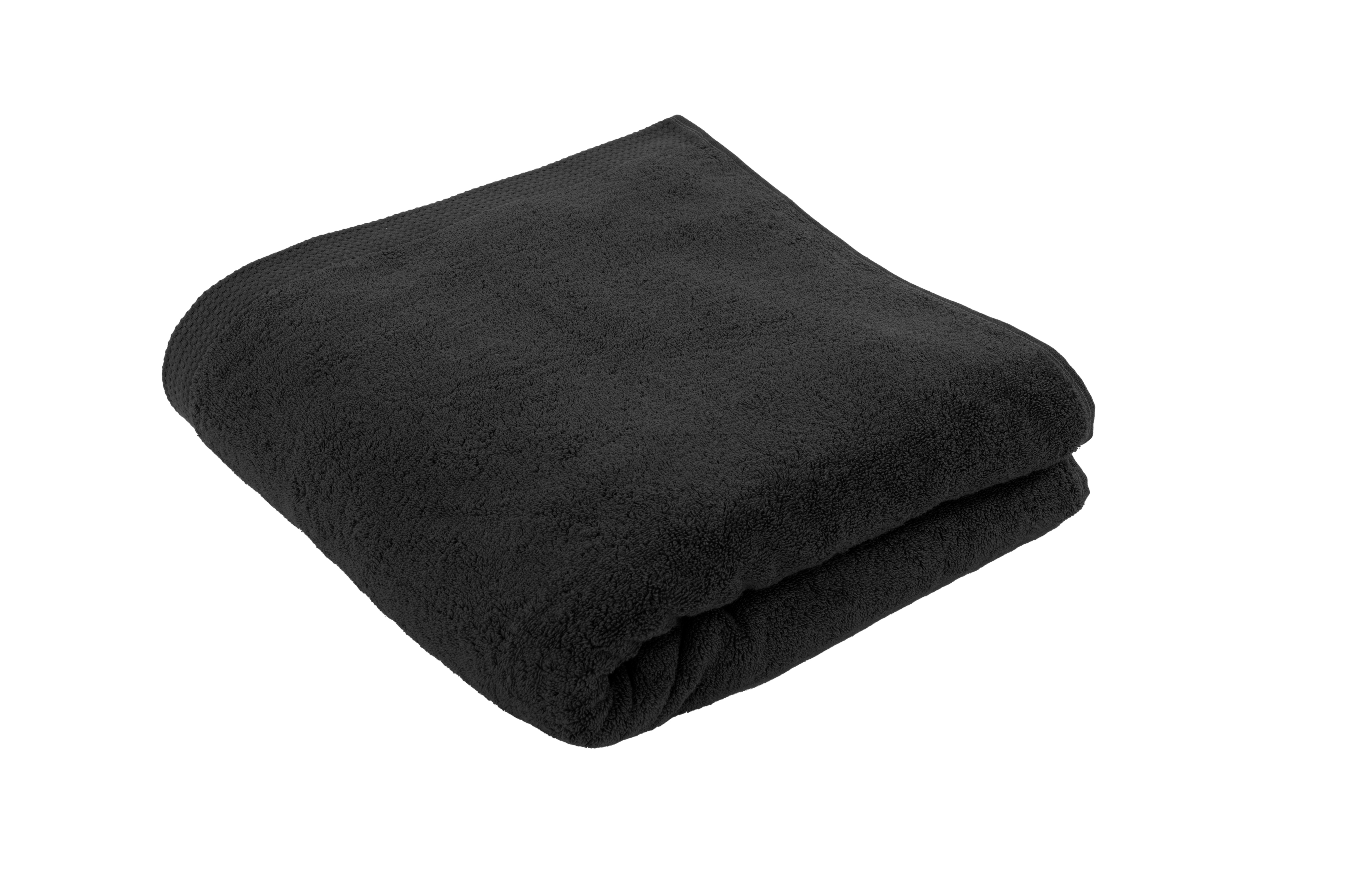Shower towel DELUX 100x150cm, black