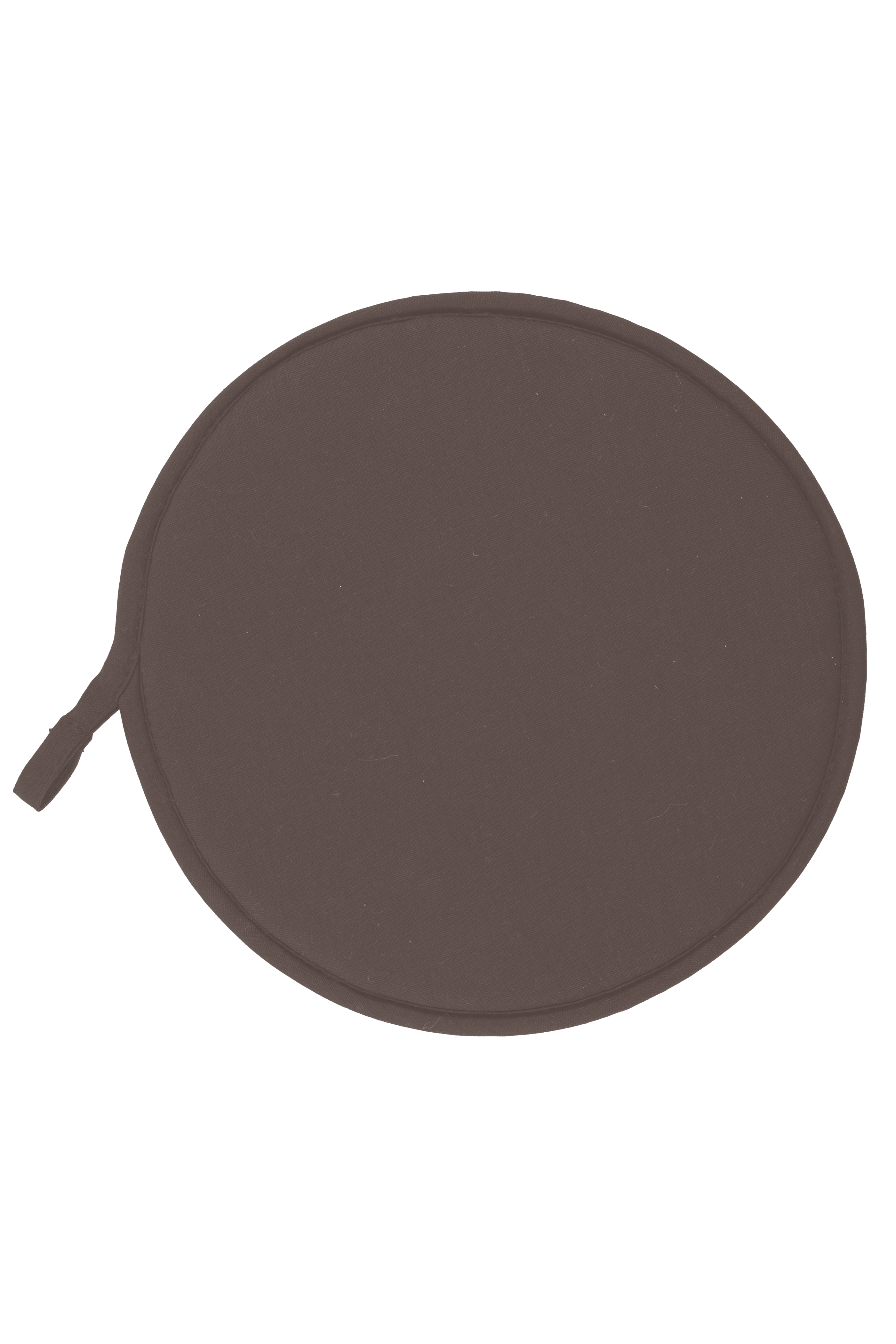 Stoelkussen SUAVE - rond - dia 37cm, bruin