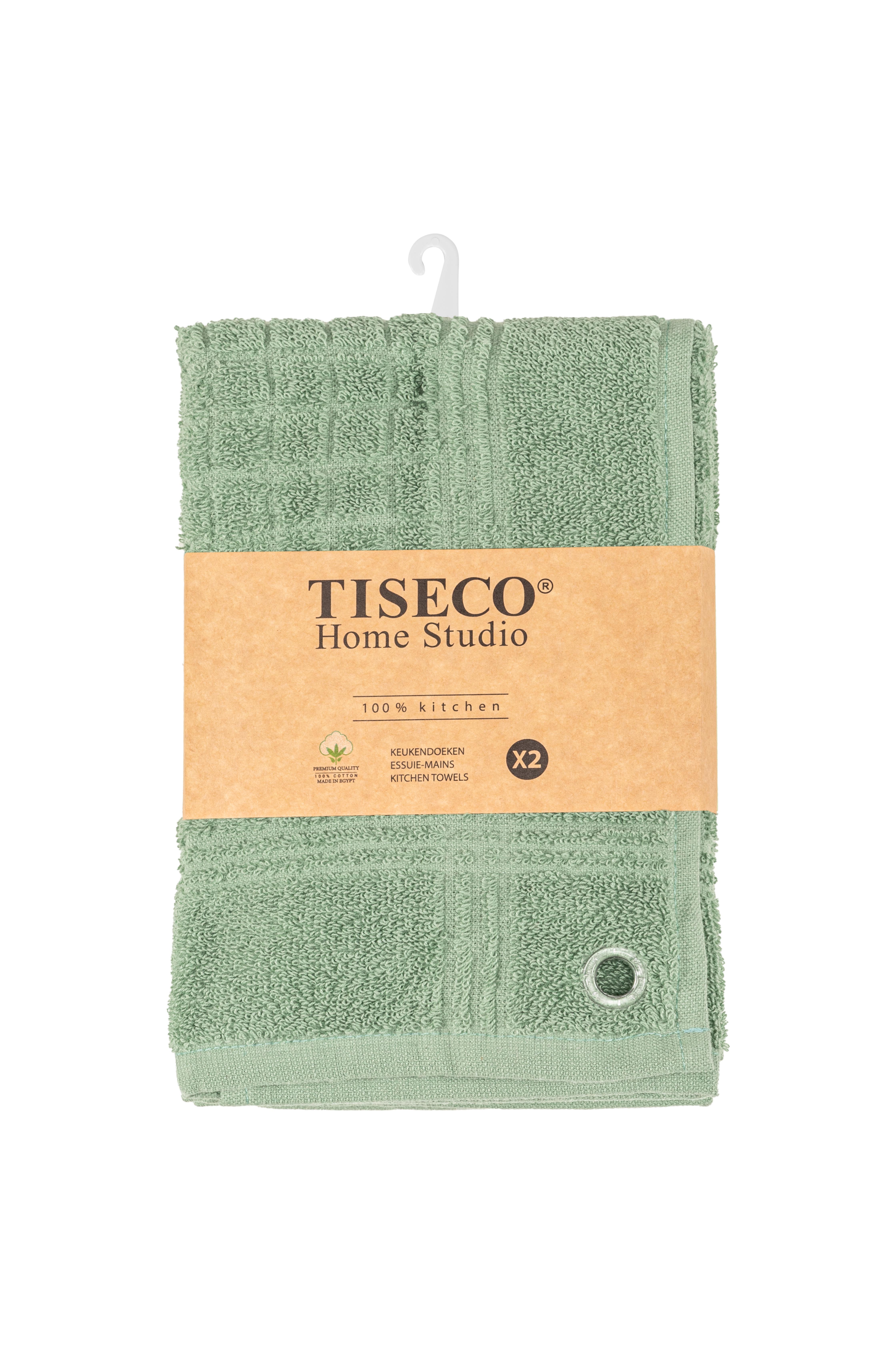 Square terry towel PHARAO  50x50 cm - set/2, smoke green
