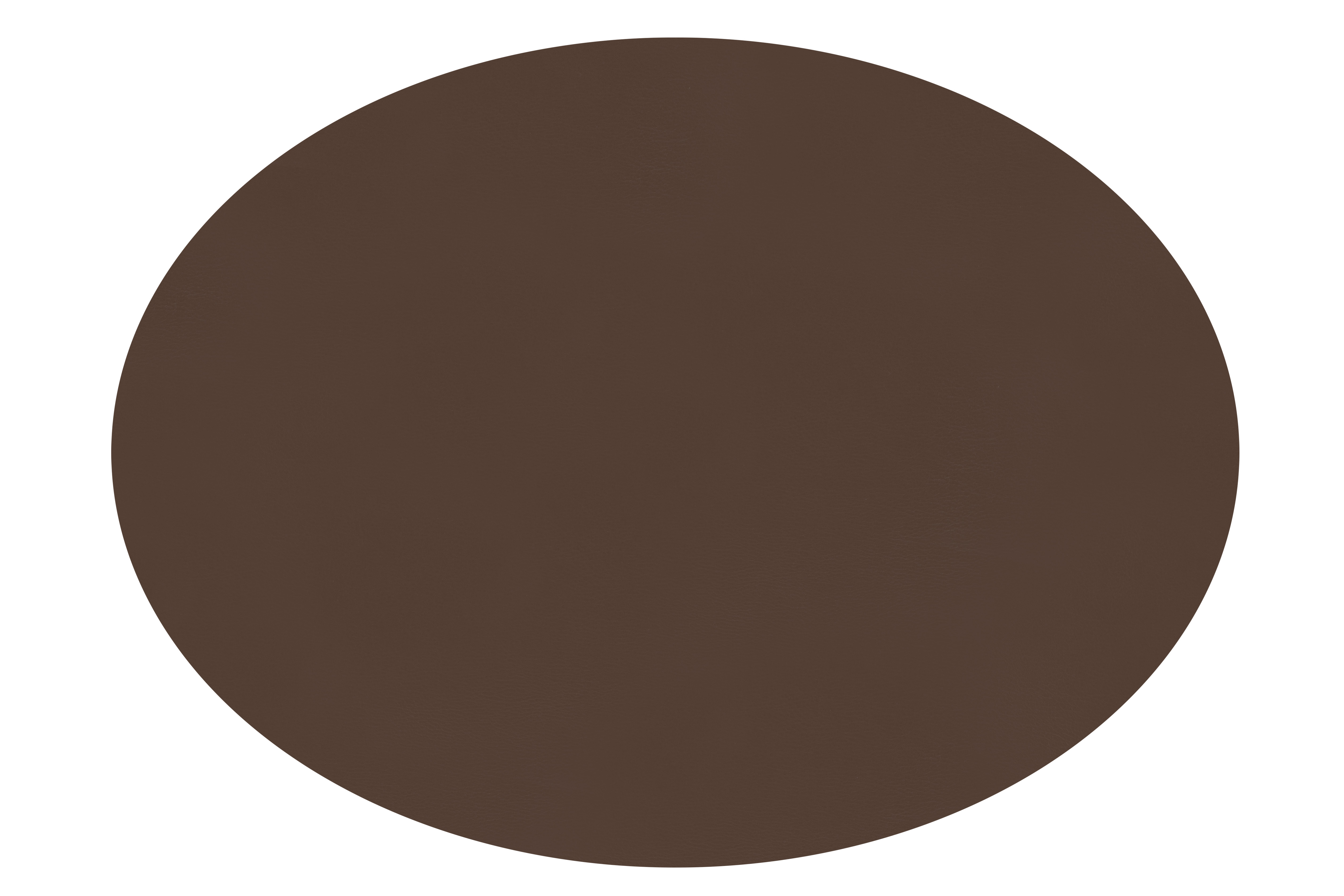 Placemat TOGO, oval, 33x45cm, brown