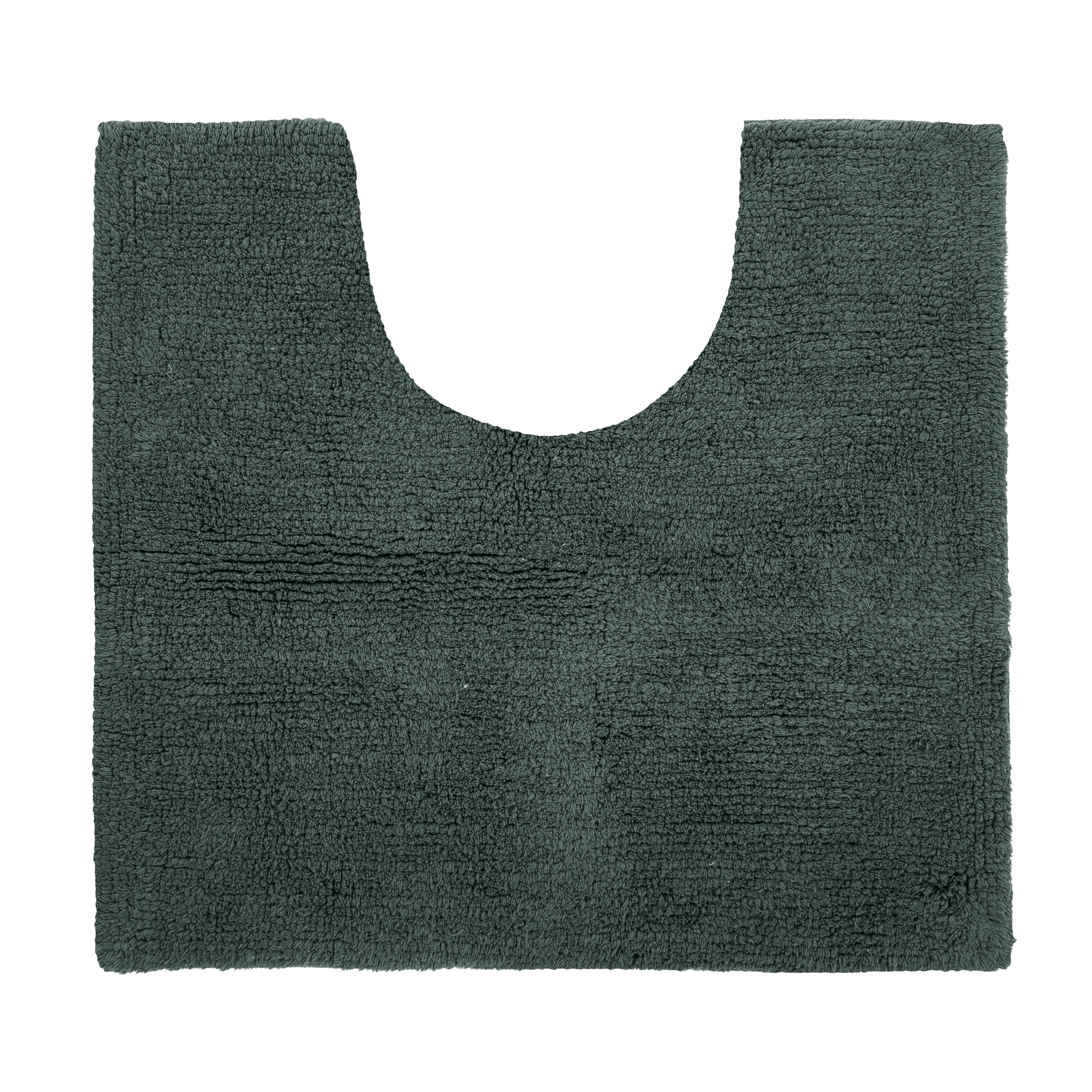 Toiletmat RIVA - katoen antislip, 50X45cm, dark green