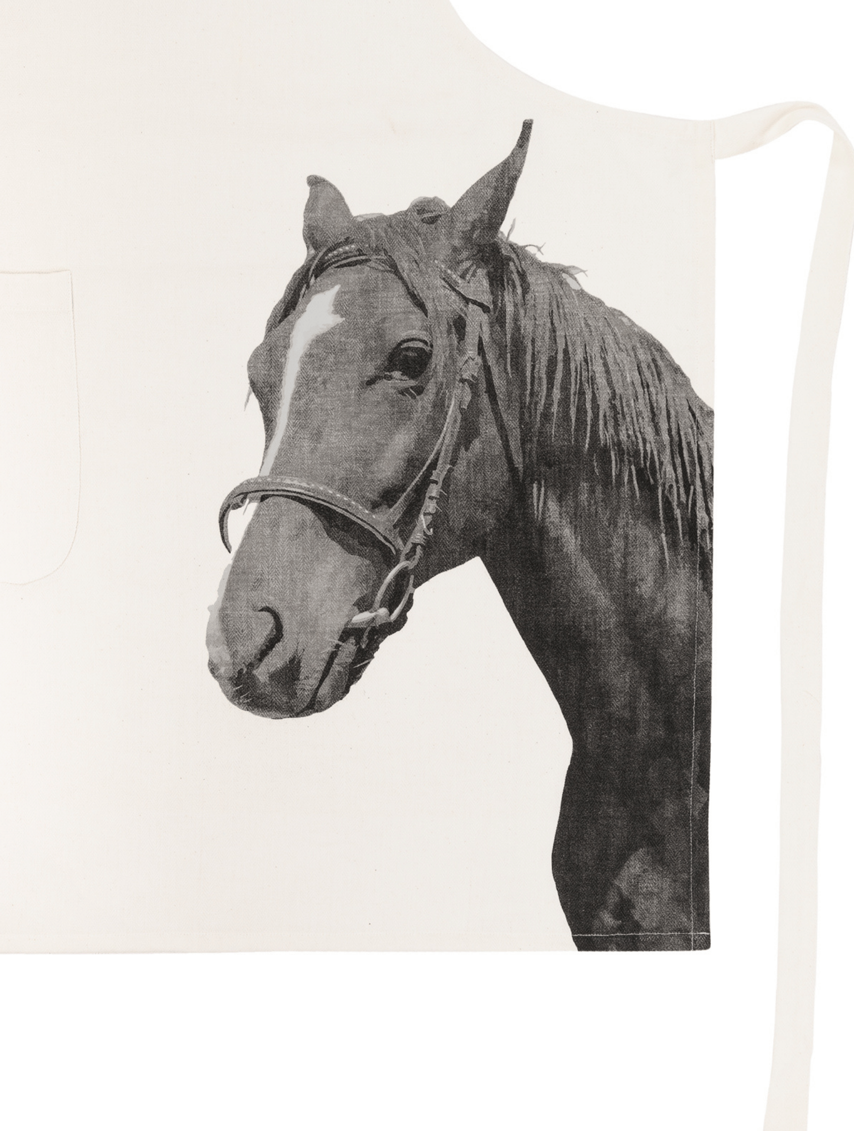 Apron FARM 74x85cm + hanger, horse