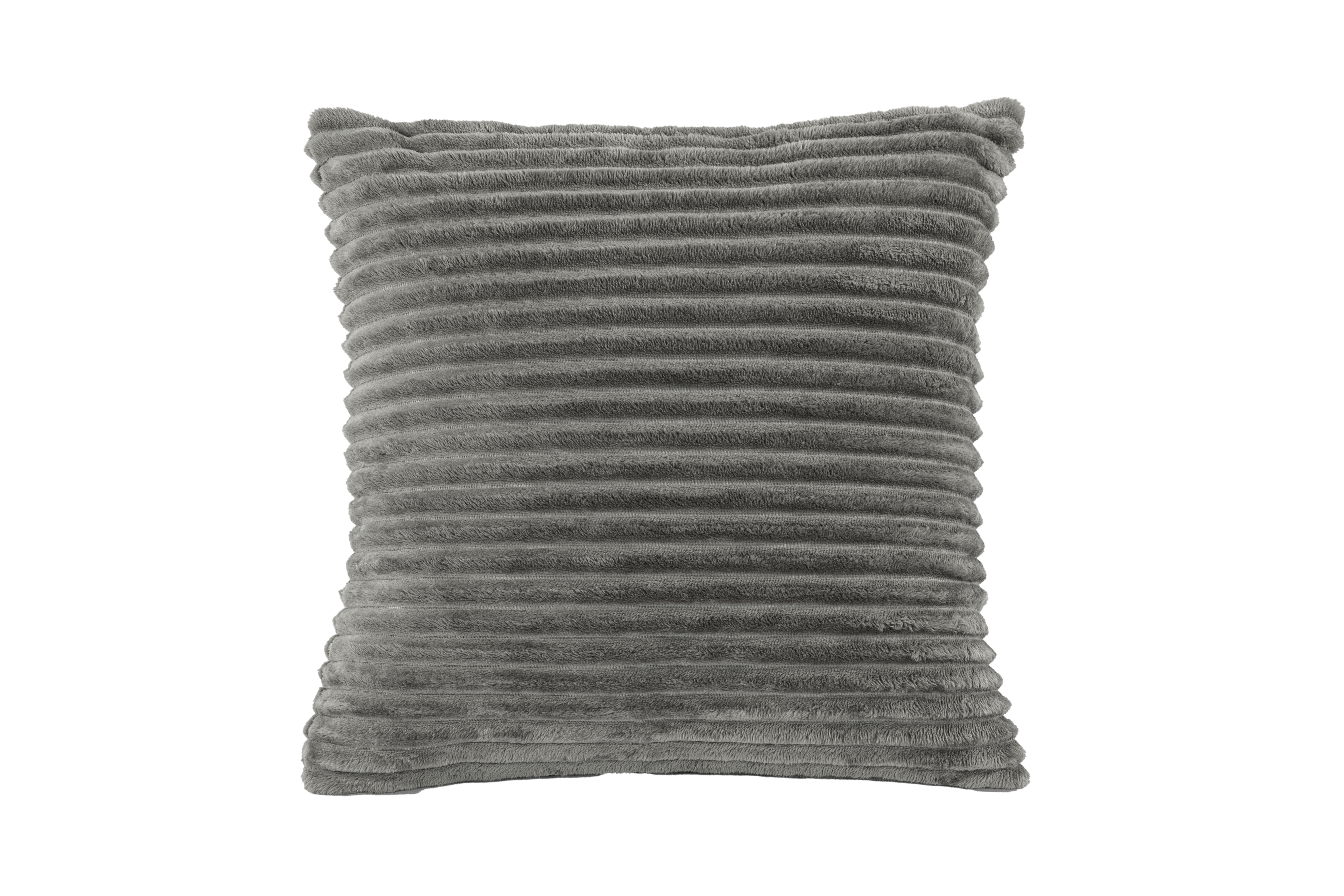Coussin (rempli) RIBBLE, Micoflannel - 45x45cm, grey