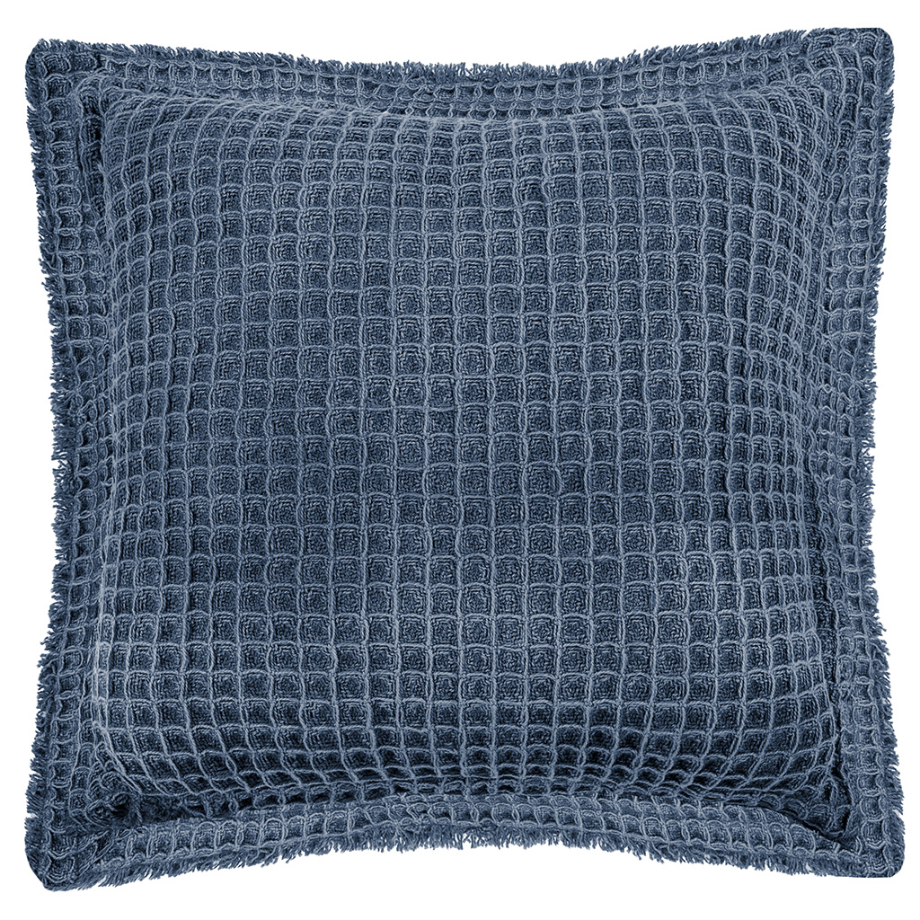 Cushion (filled) WAFFLE 45X45cm, stone blue