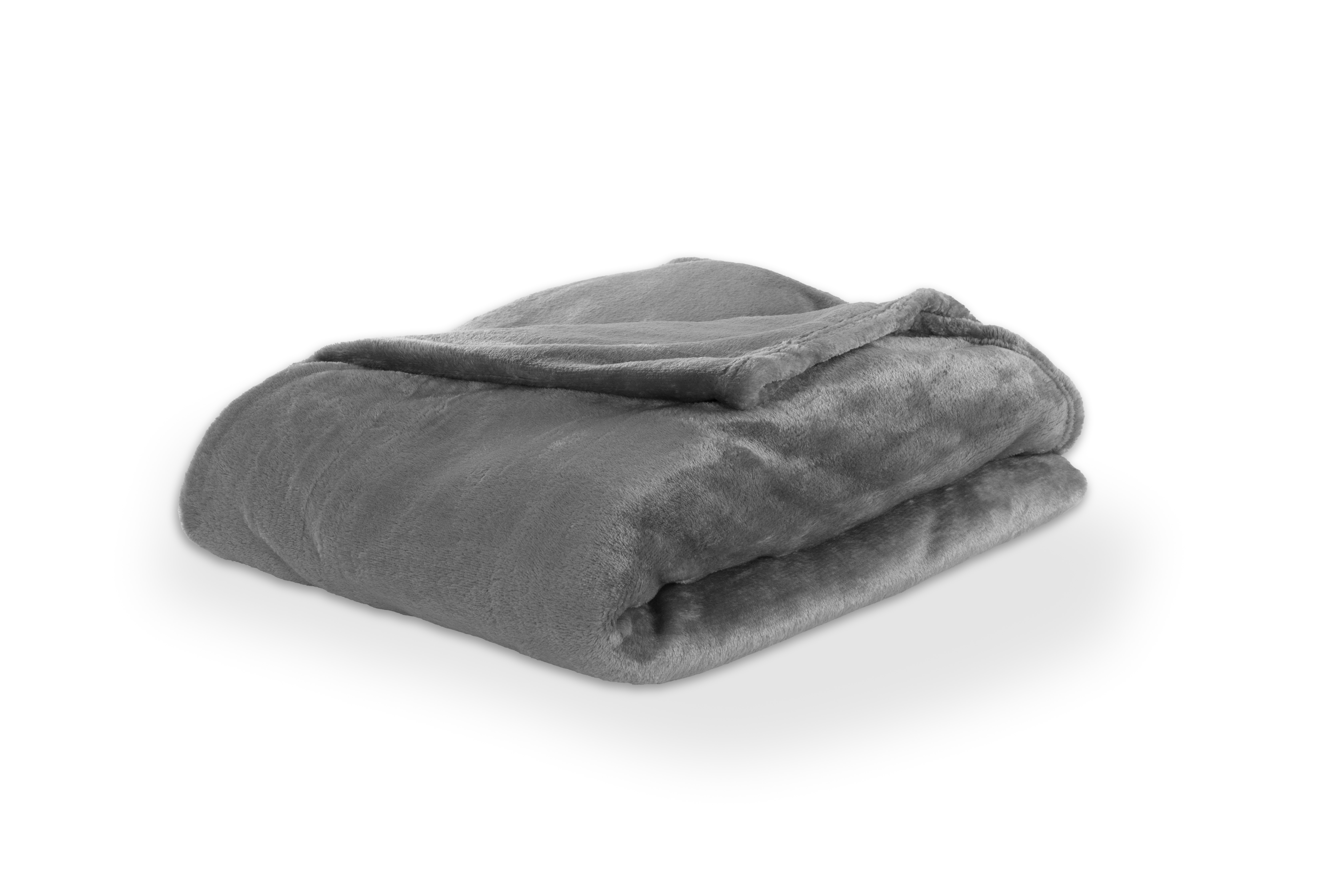 Plaid COSY DELUX - Microflannel - 180x220 cm, dark grey