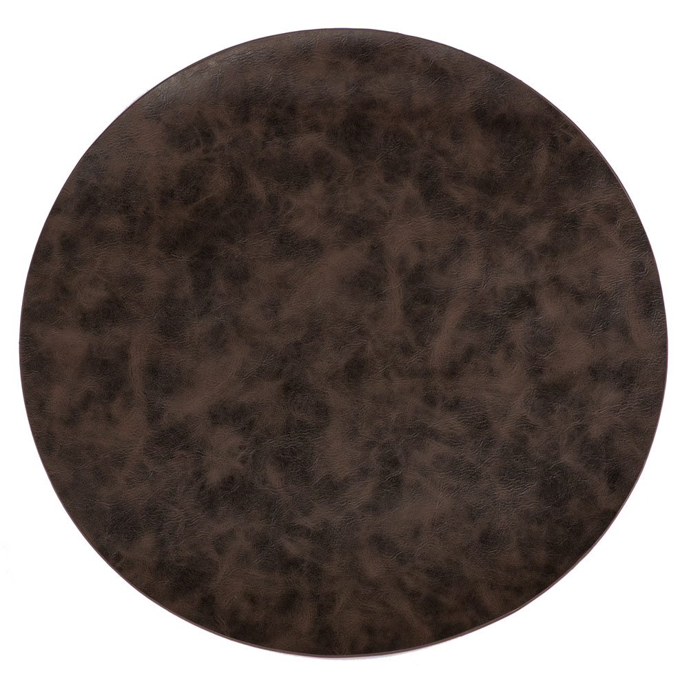 Tuscan placemat round, dia 38 cm, coffee