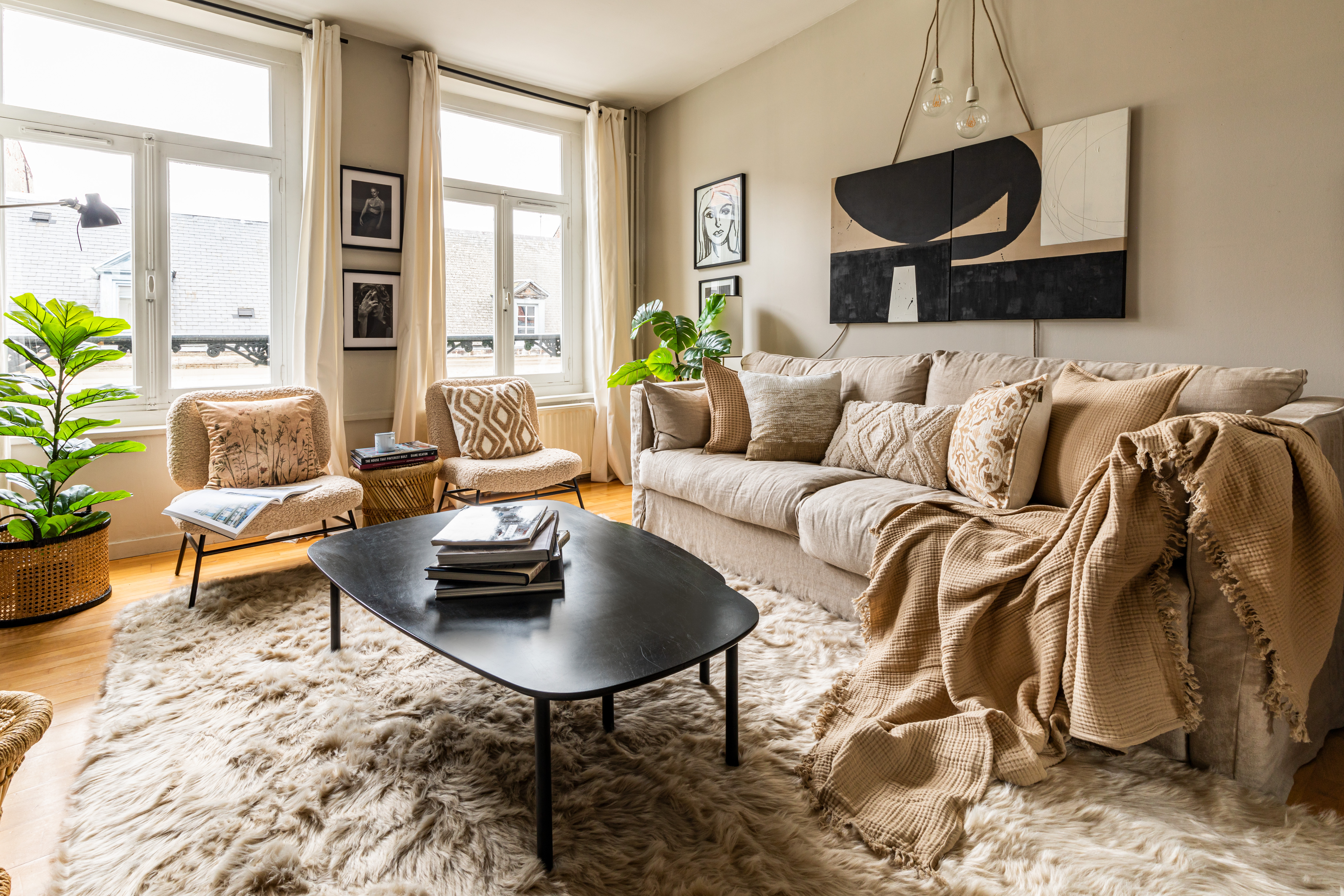 Sheepskin natural, 180x270cm, rectangular