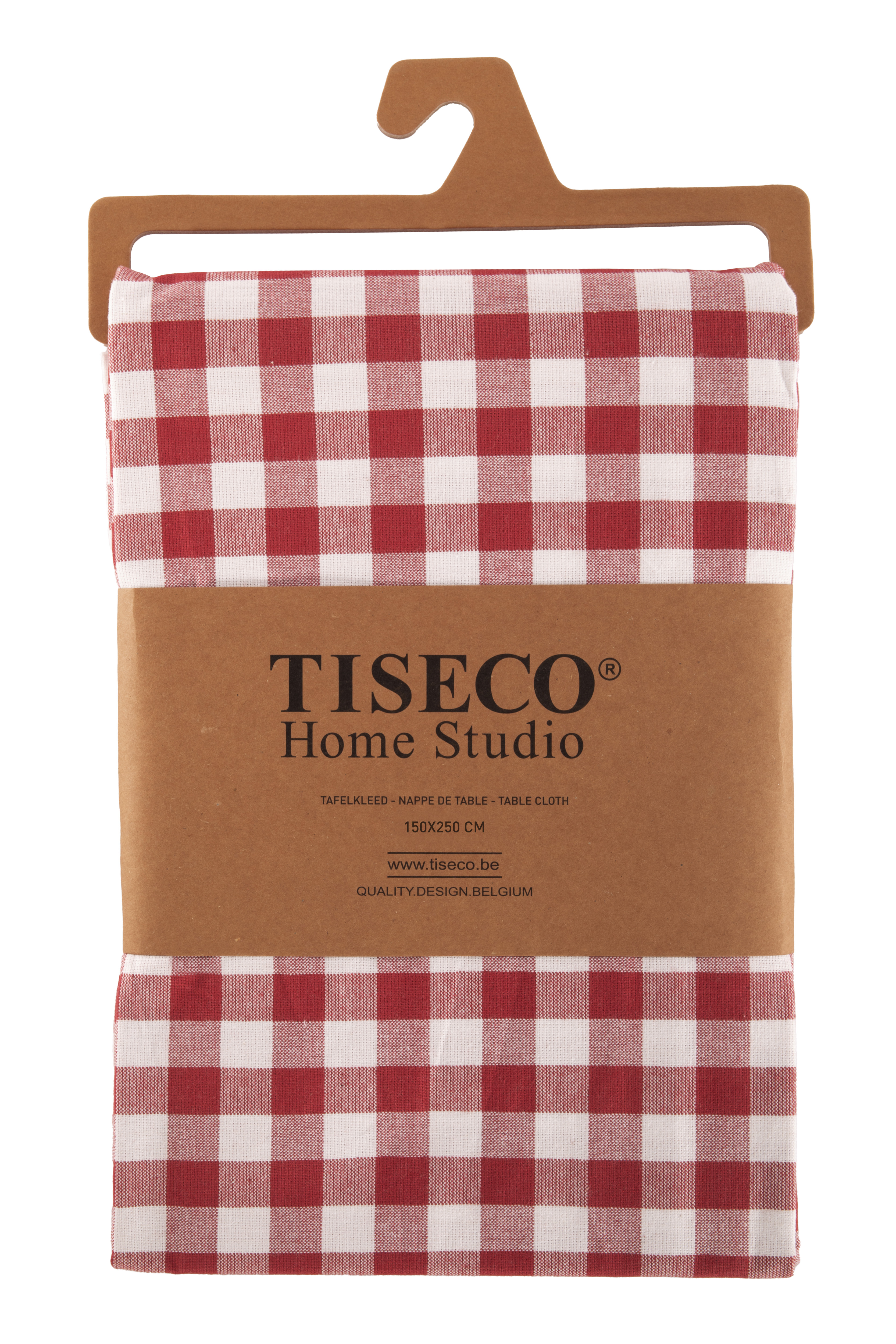 Table cloth GINGHAM - 150x250 cm, red