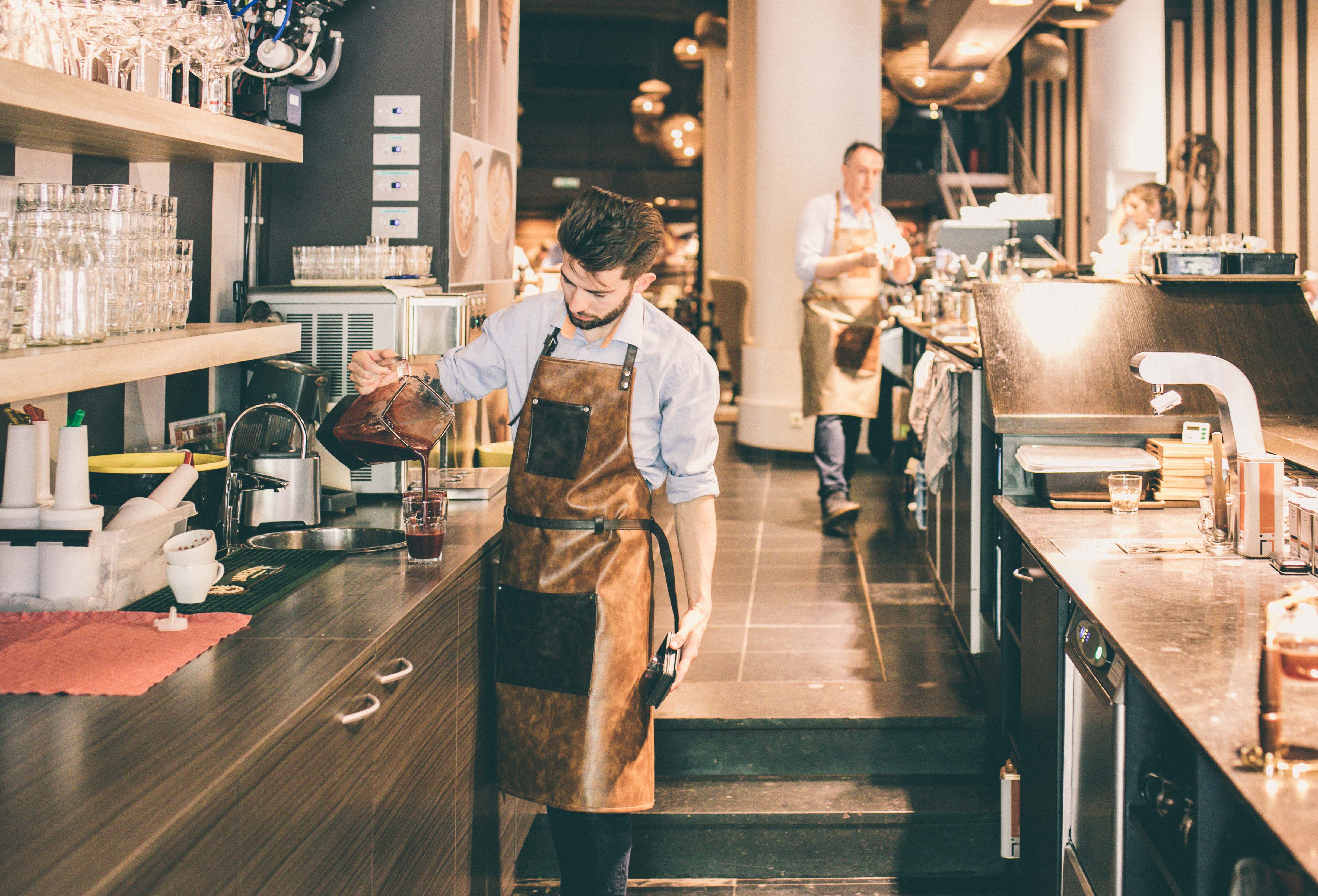 Tuscan apron, 70x90 cm, walnut