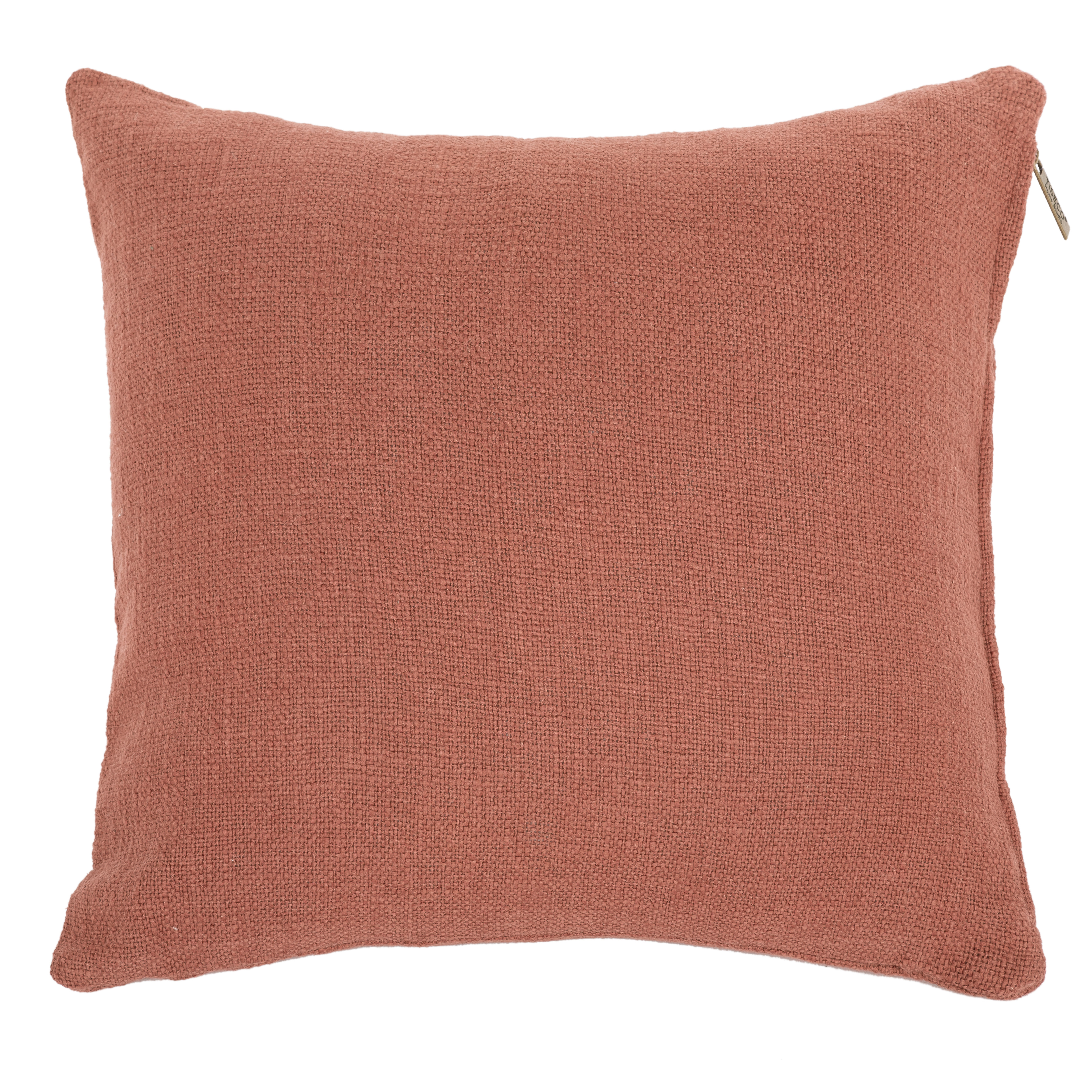 Cushion (filled)  COTTON SLUB 60x60cm, rust