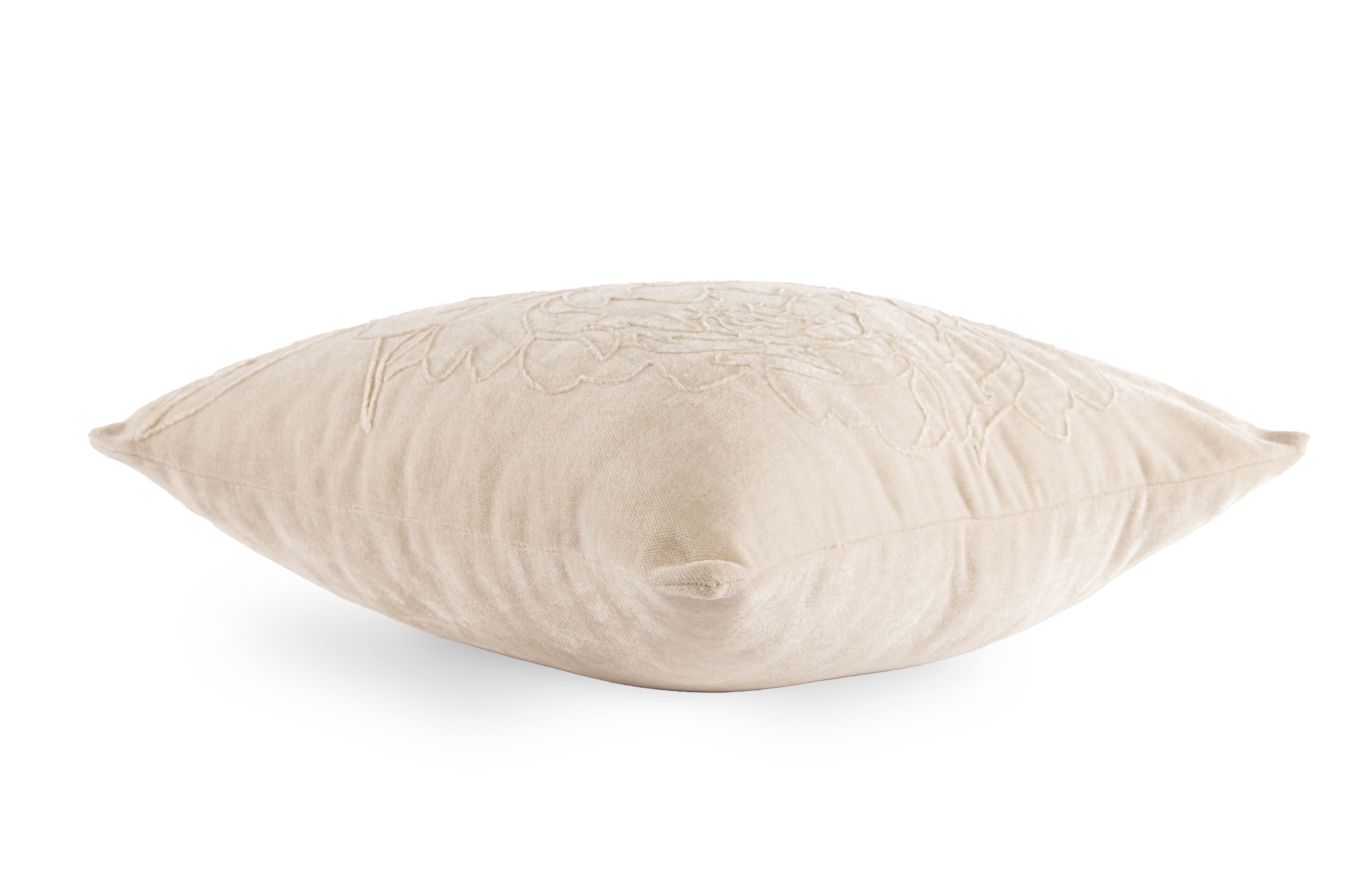 Kussen (gevuld) JULOT ROSE PEONY 45X45 cm, ivoor
