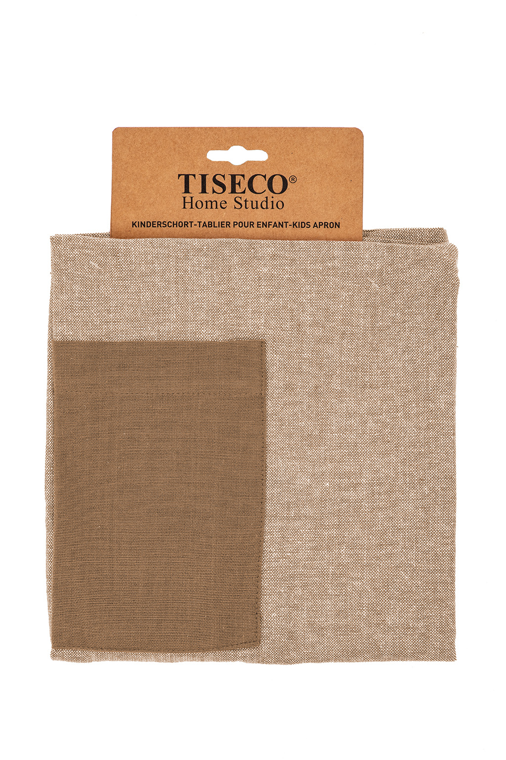 Kids apron CHAMBRAY 52x63cm, indian tan