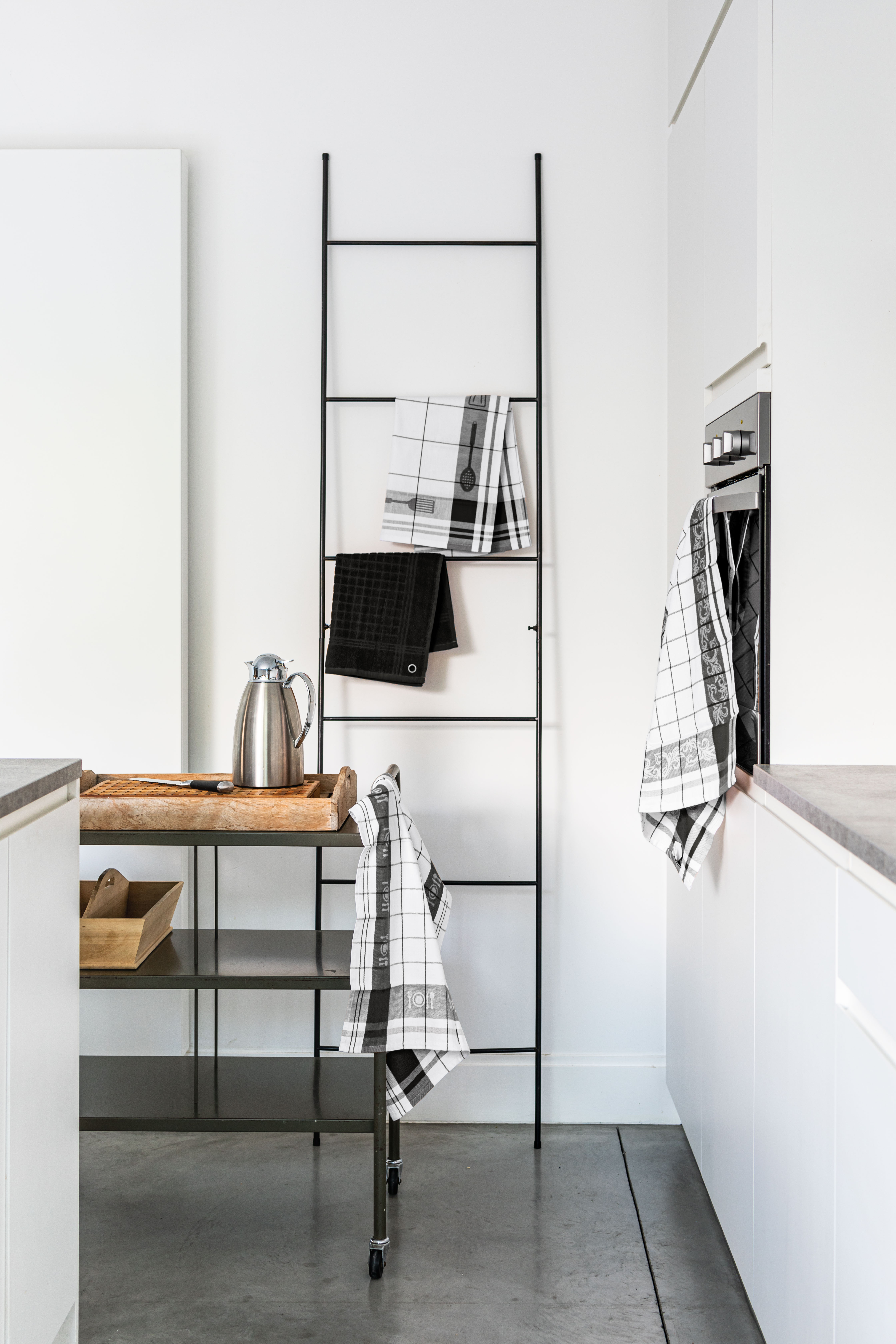 Kitchen towel PHARAO BML - SET/3 - 50x70 cm, black