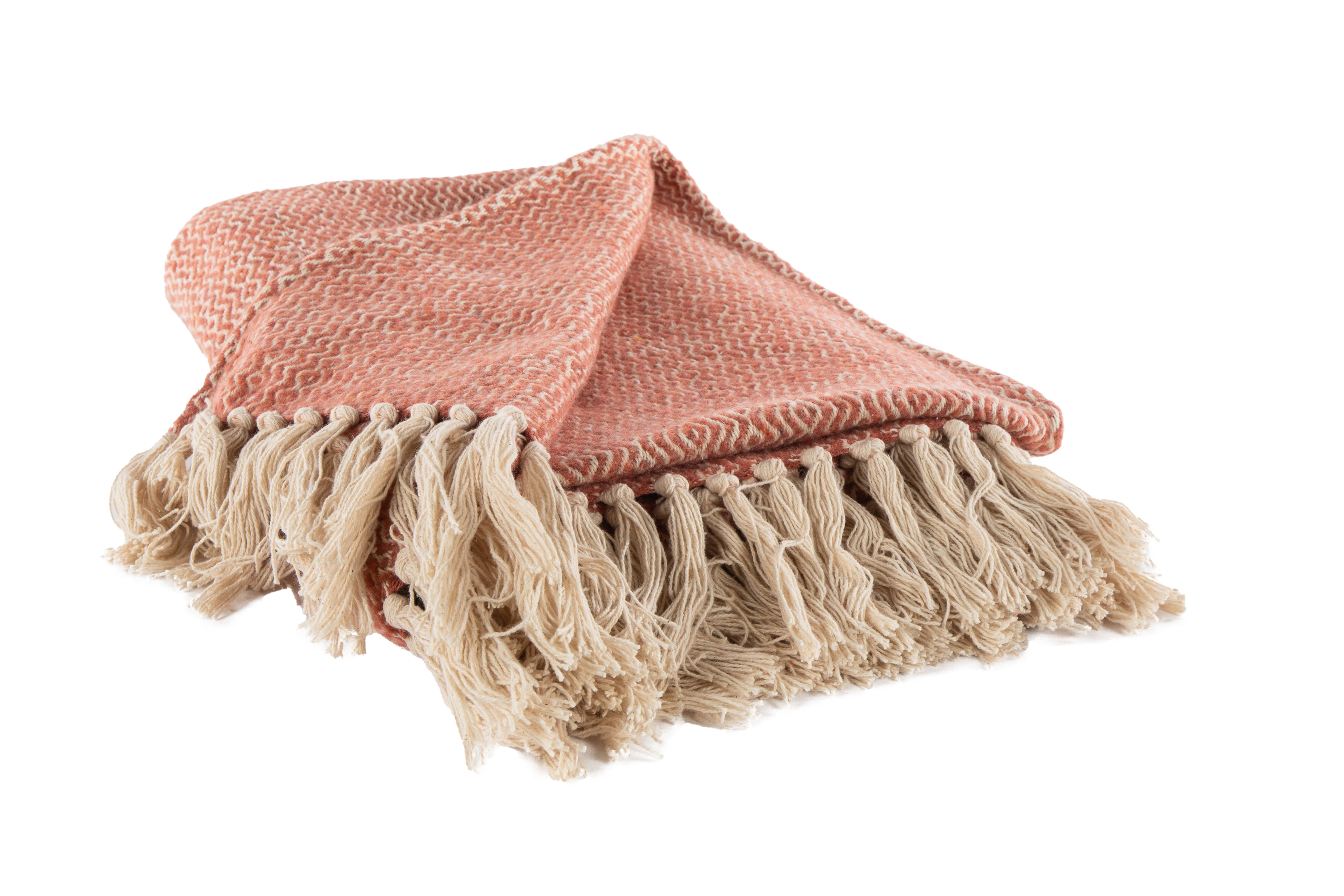 Plaid ARTEM met franjes - 130x160 cm, rood