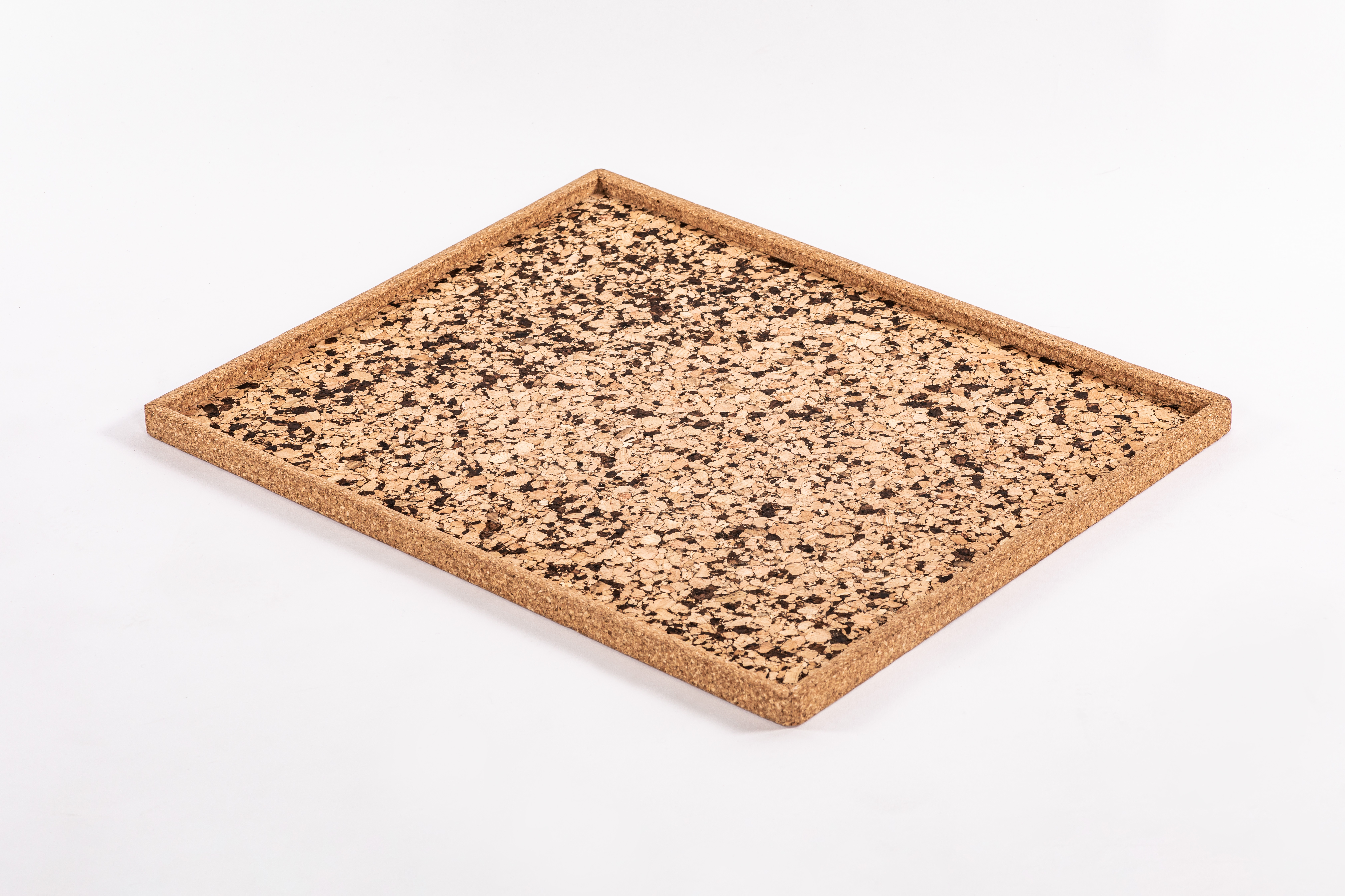Tray QUERCO cork rectangle 46x36x1.5 cm - coal/1102