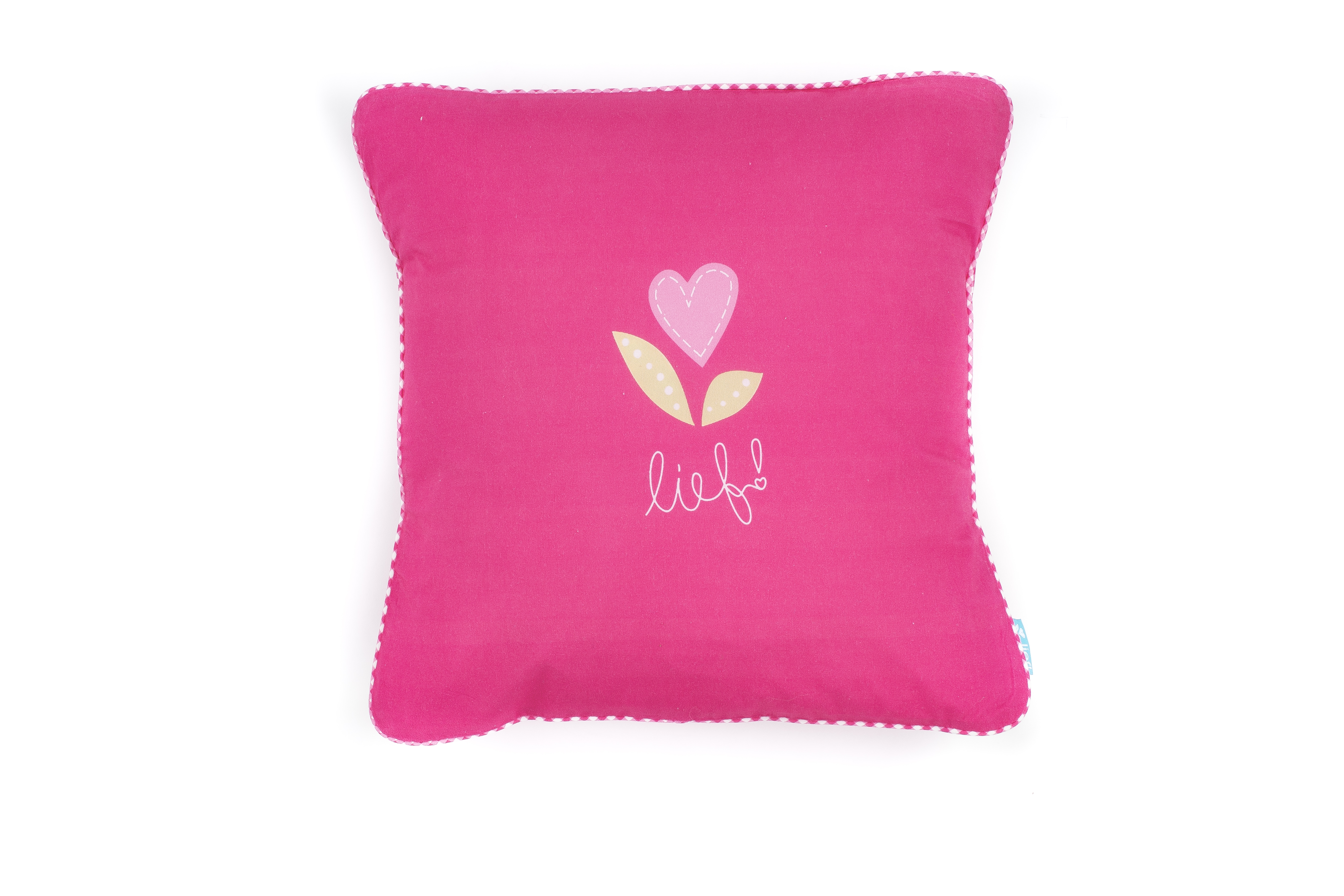 Sierkussen Girl uni rood, 45x45 cm
