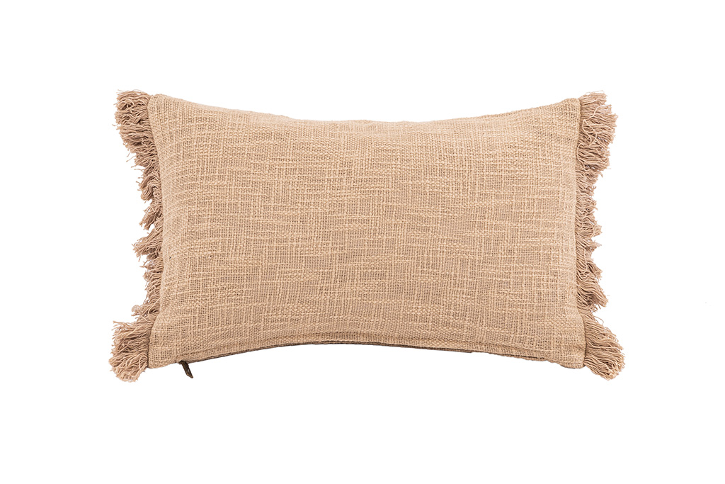 Coussin (rempli) COTTON SLUB SOLID 30x50CM, sand