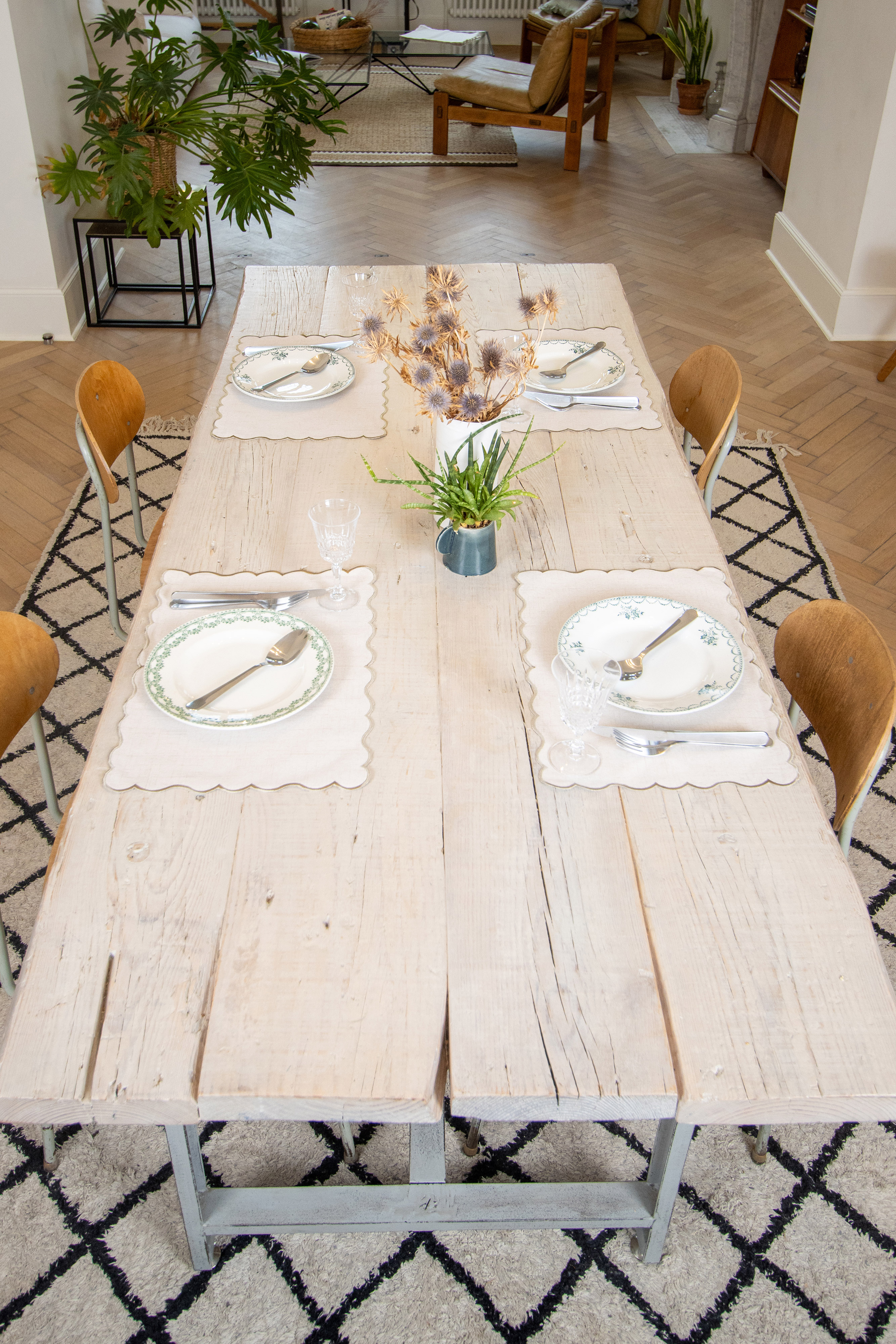 Placemat NOURA - linnen - 30x43 cm, taupe