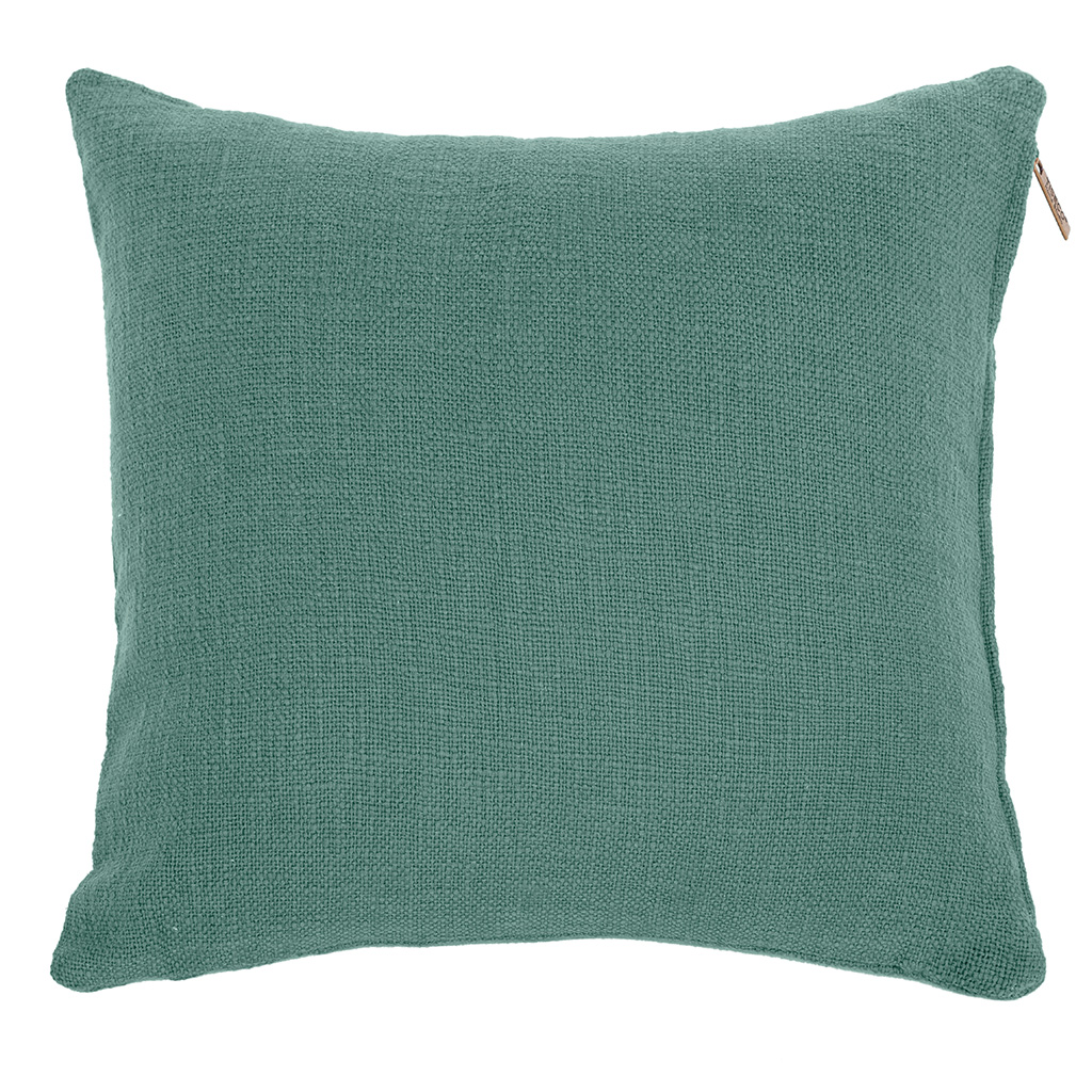 Cushion (filled) COTTON SLUB 45X45CM, chinois green