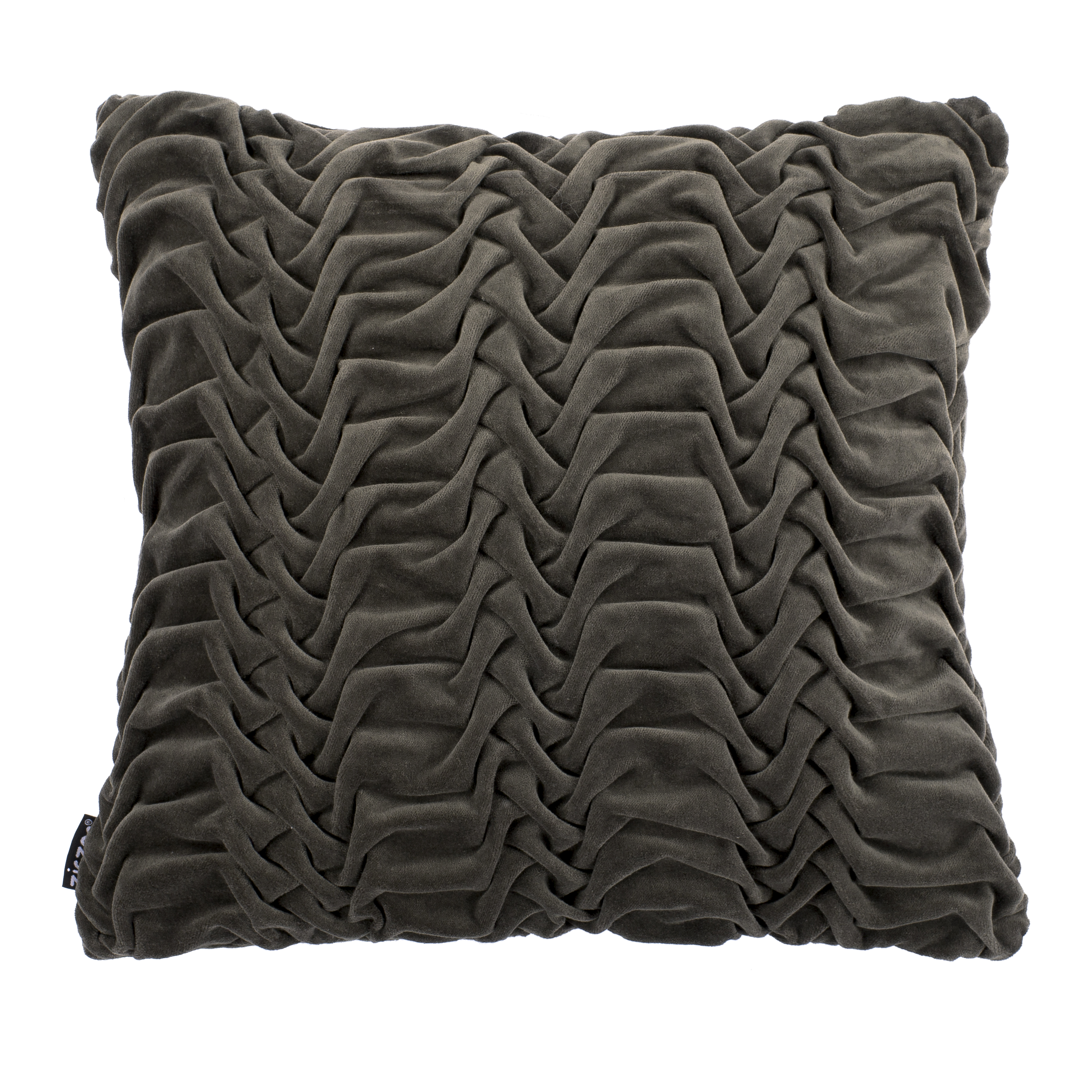 Kussensloop glister 45X45cm, grijs