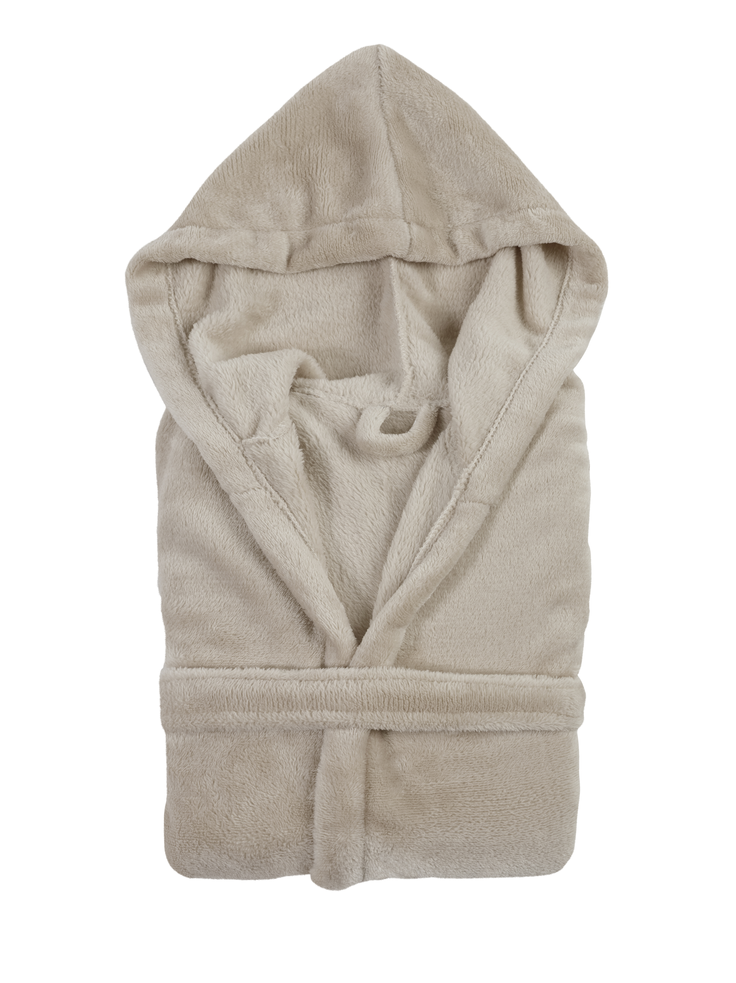 Peignoir Microflannel kids taupe 134/140- unisex