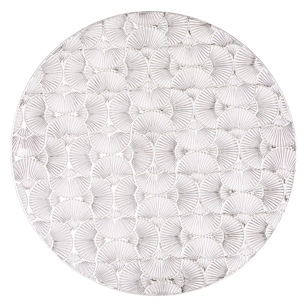 Placemat CAPELINNI - Round - Dia 38 cm, silver