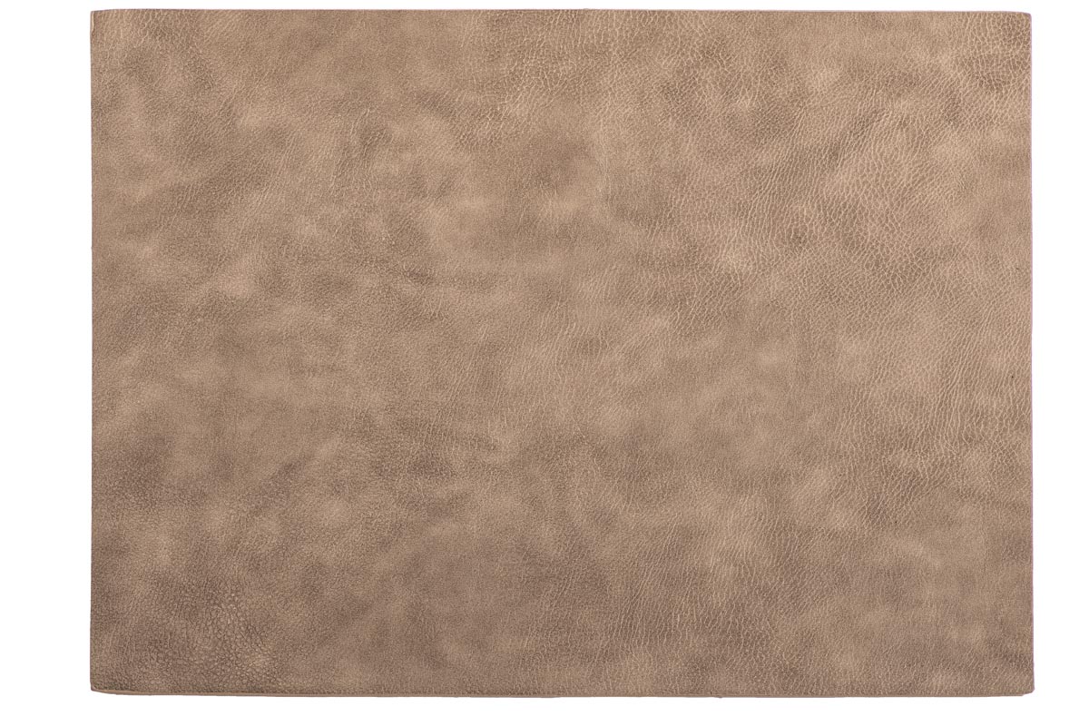 Placemat TROJA - vegan leather - 33x45 cm, taupe