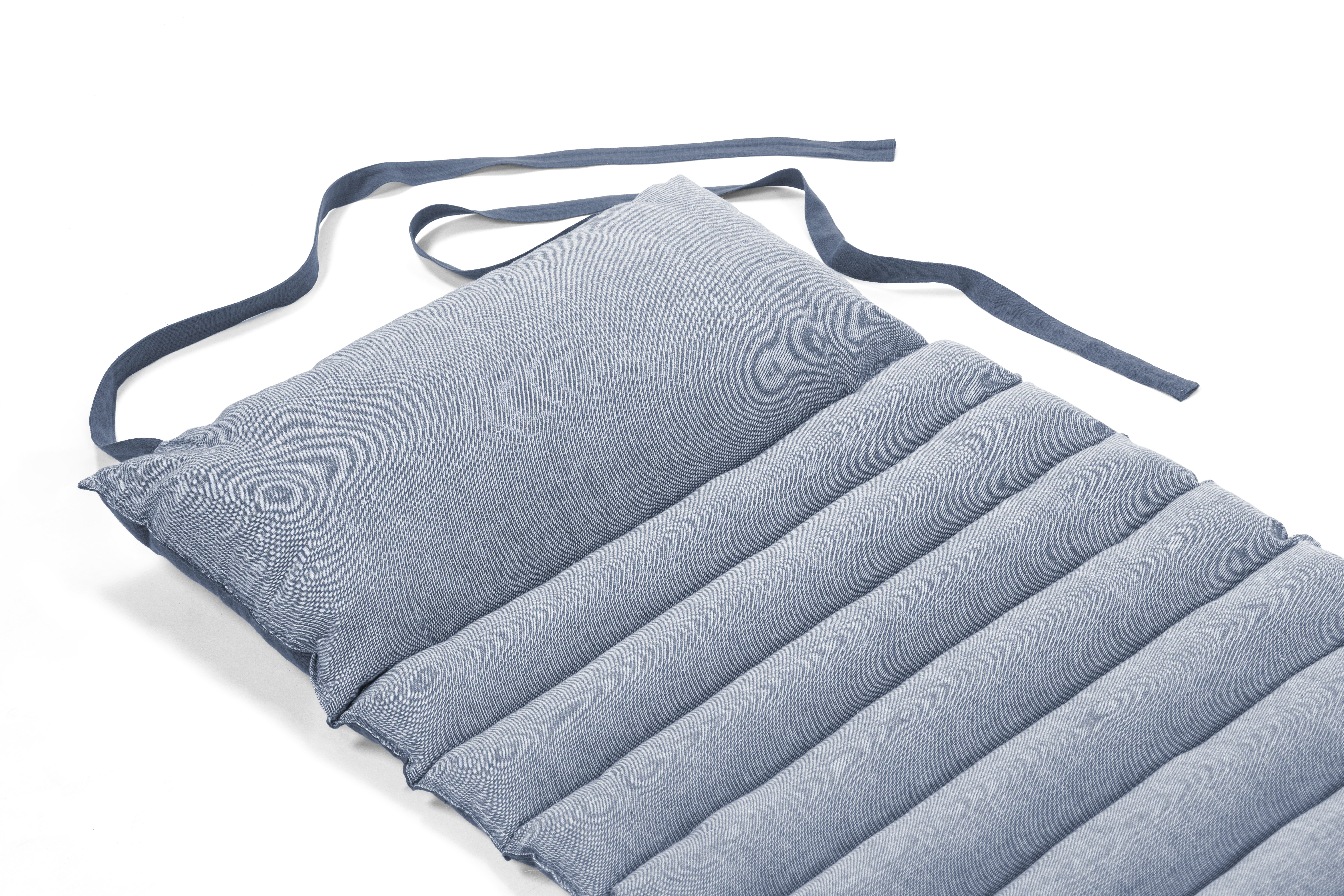 Tapis de futon CHAMBRAY - 180x60cm, bleu