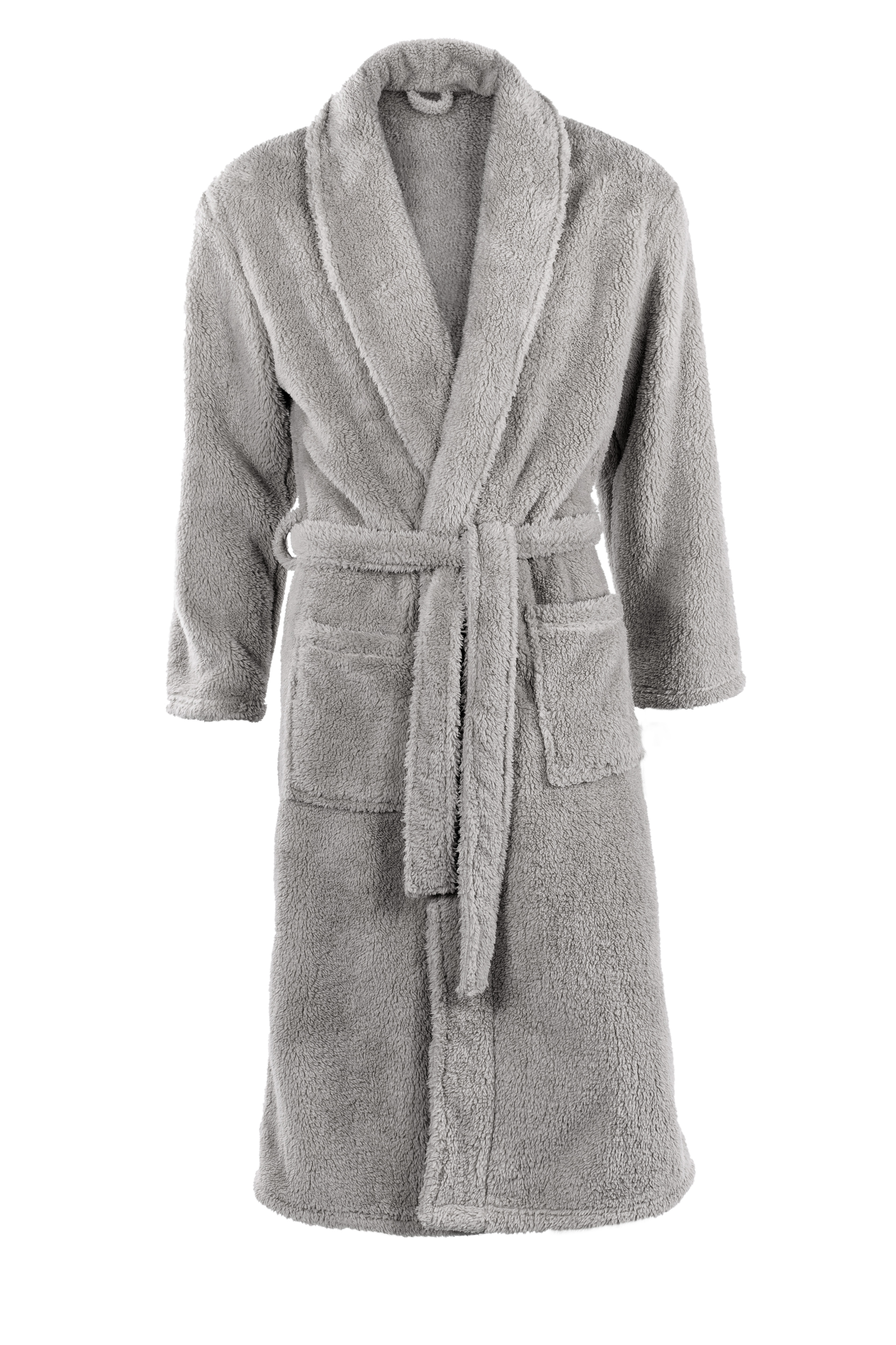 Bathrobe TEDDY L/XL - unisex, sharkskin grey