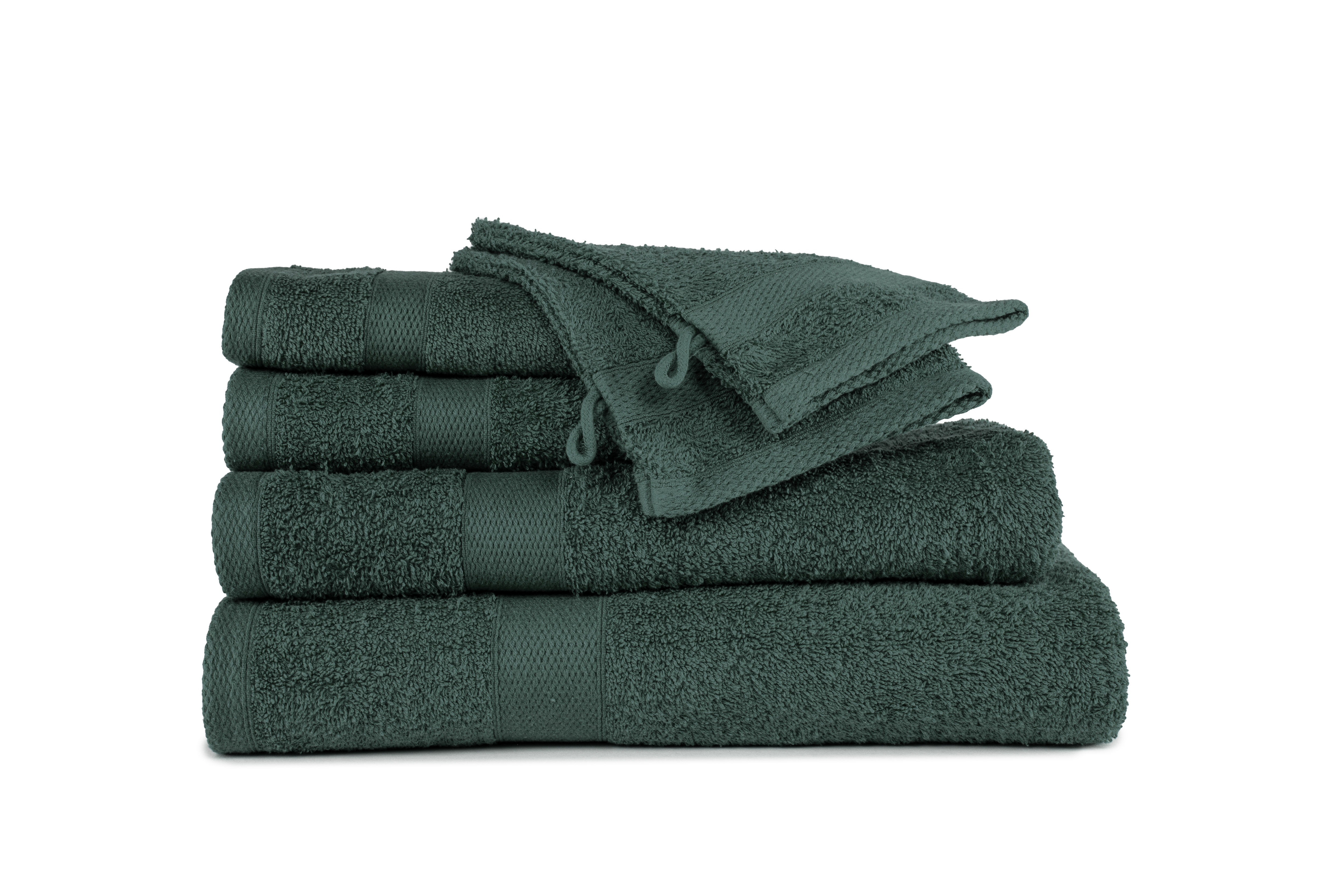 Shower towel 100x150cm, dark green