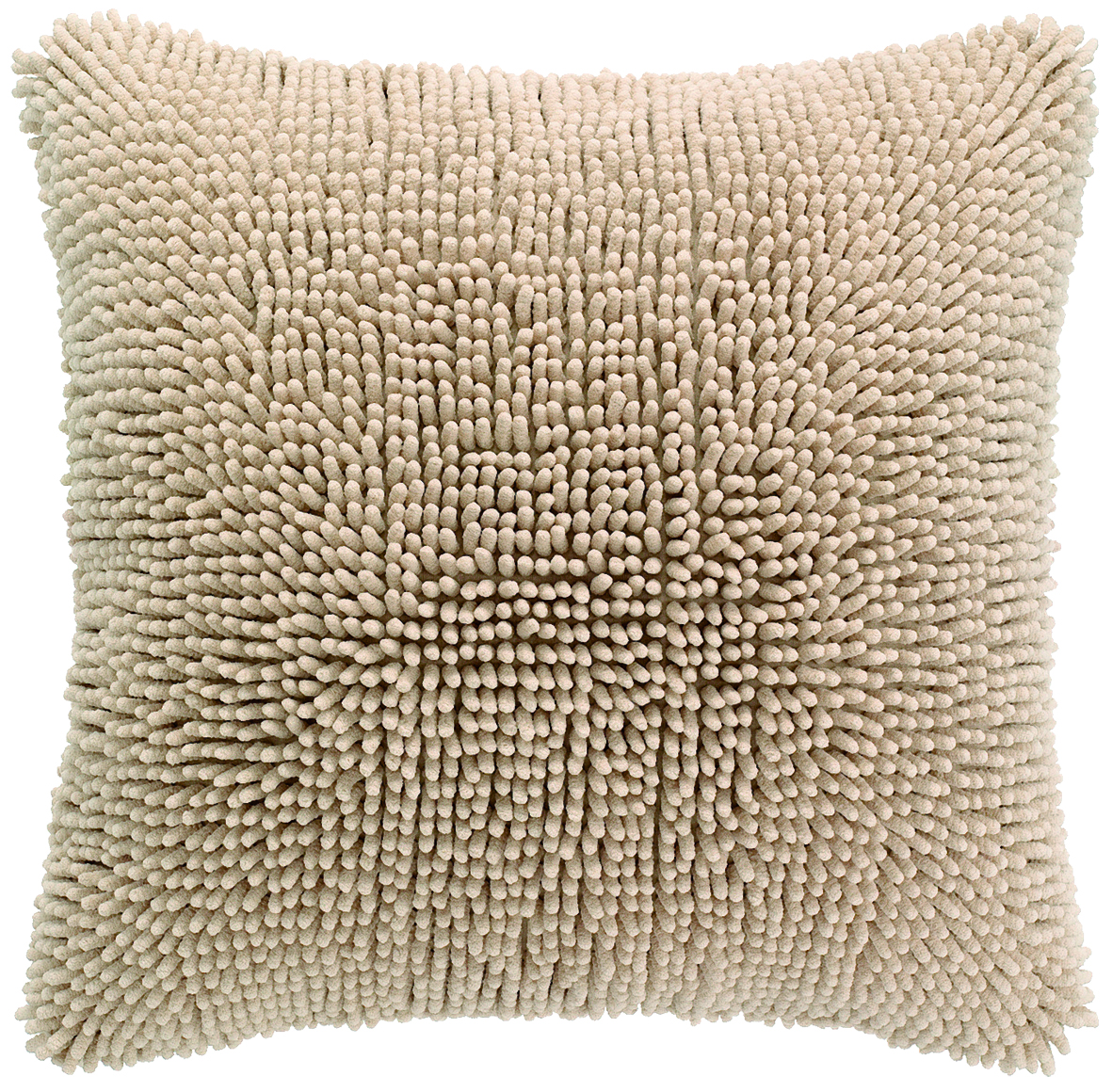 Housse de coussin Shaggy Natural, front+back + zipper
