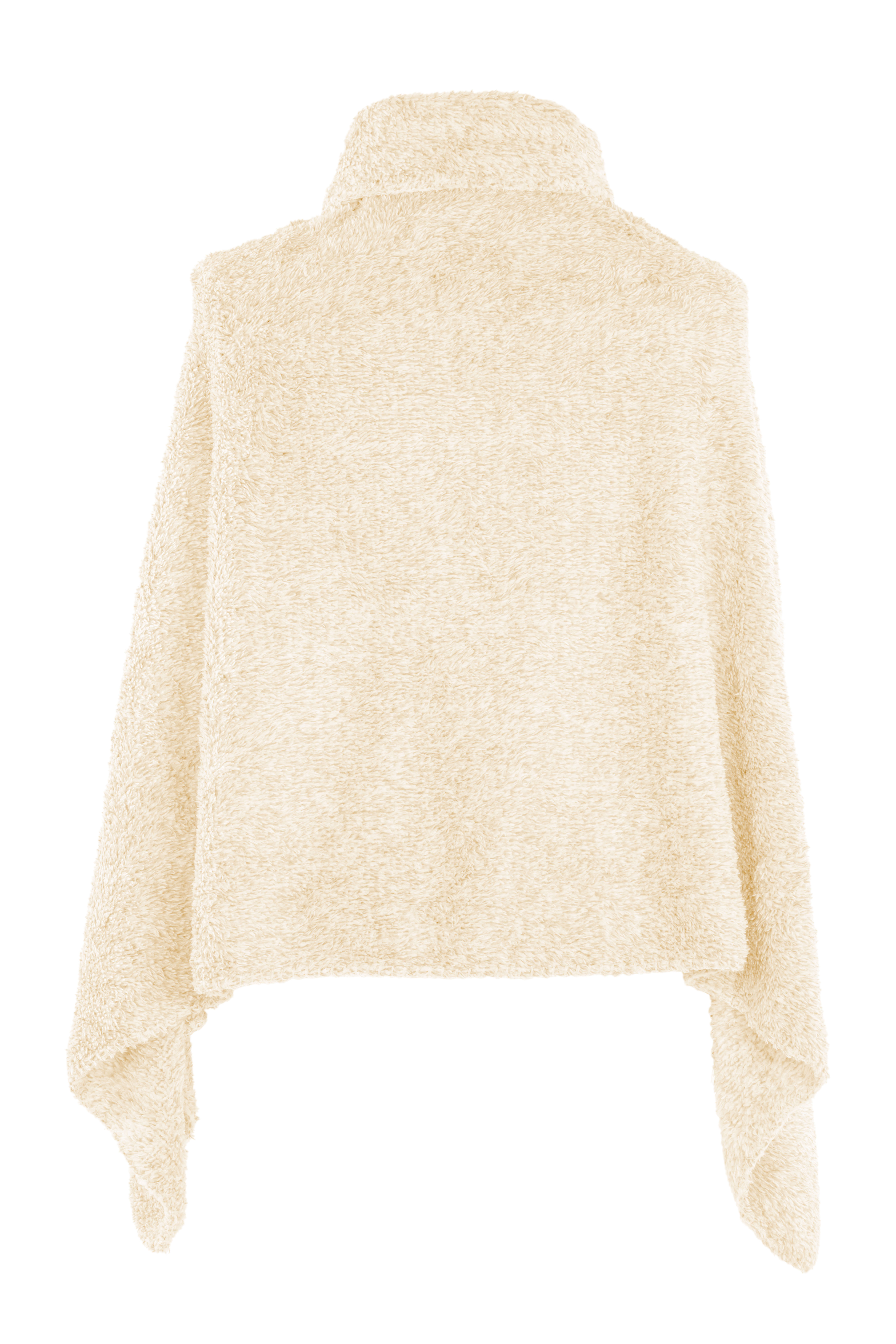 Poncho COSY Teddy sherpa BI-TONE  - 75x150cm, ivory