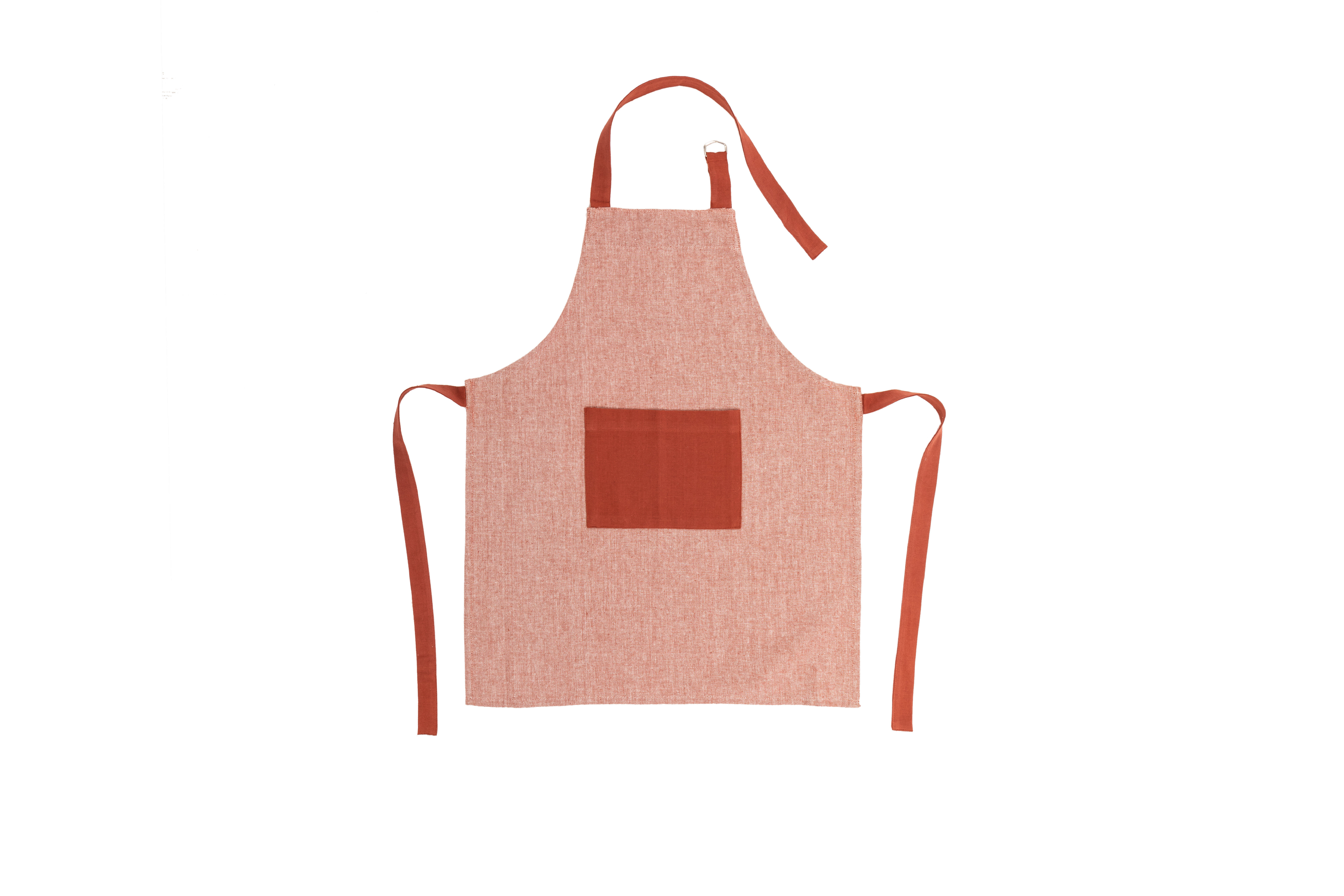 Kids apron CHAMBRAY 52x63cm, rust