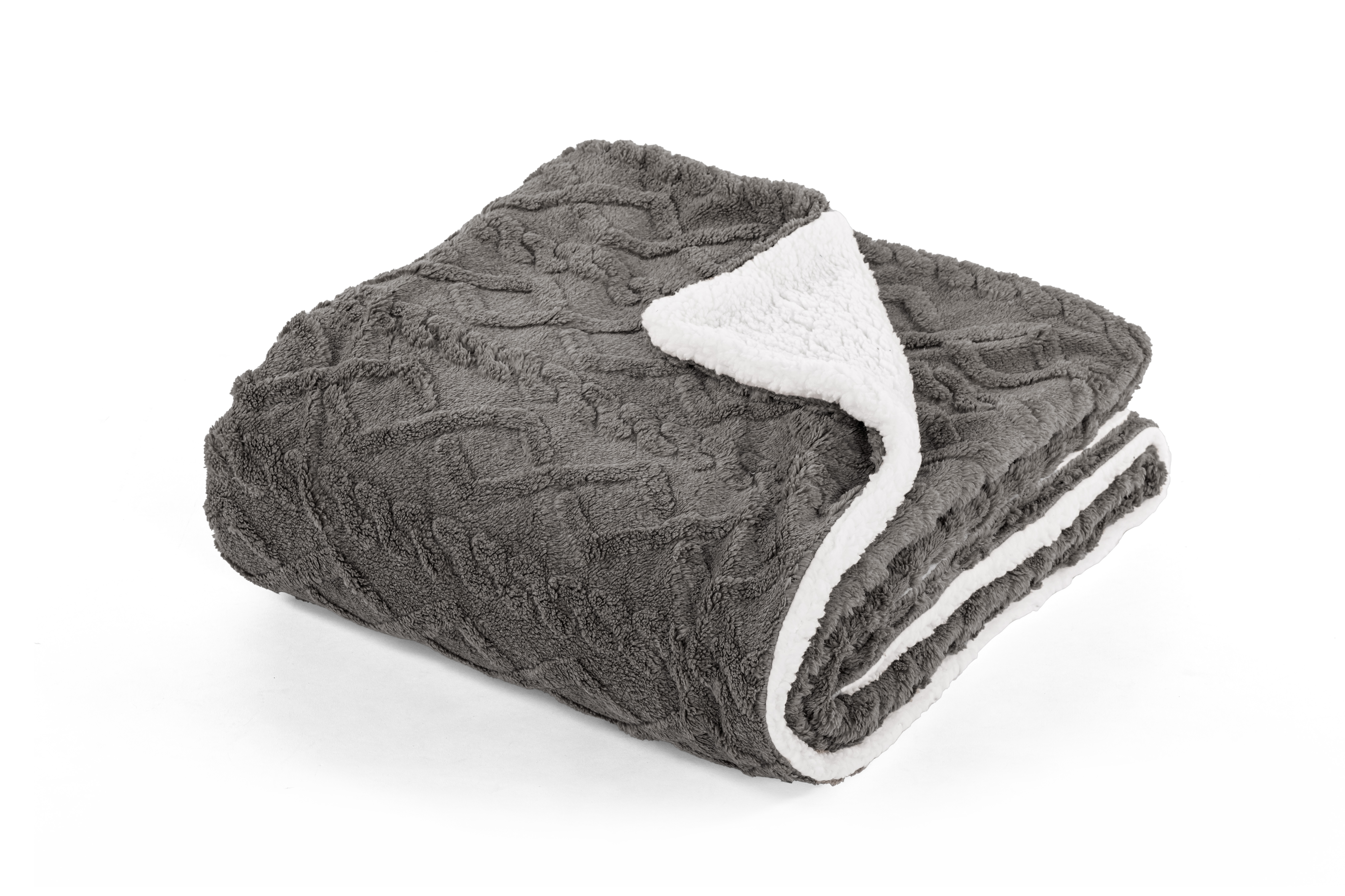 Velveteen blanket - 150x200cm, grey
