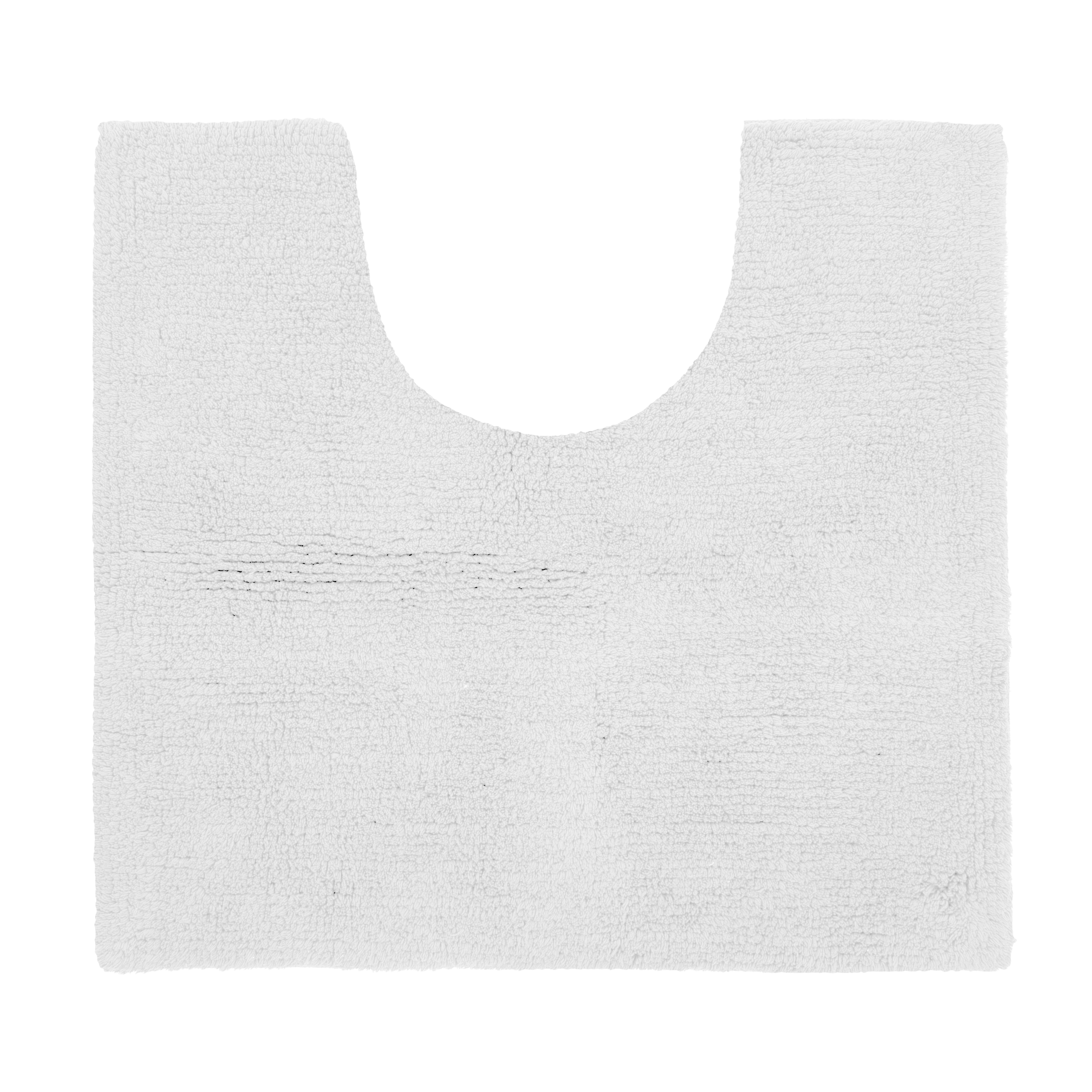 Toilet mat RIVA - cotton anti-slip, 50x45cm, white