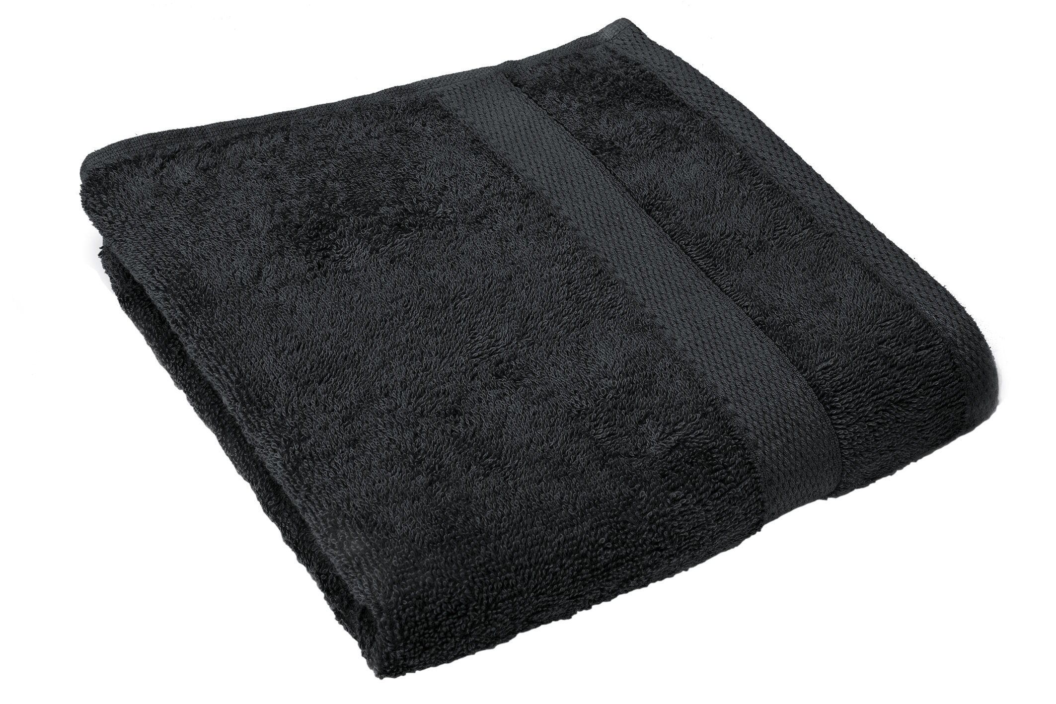 Bath towel 50x100cm, black