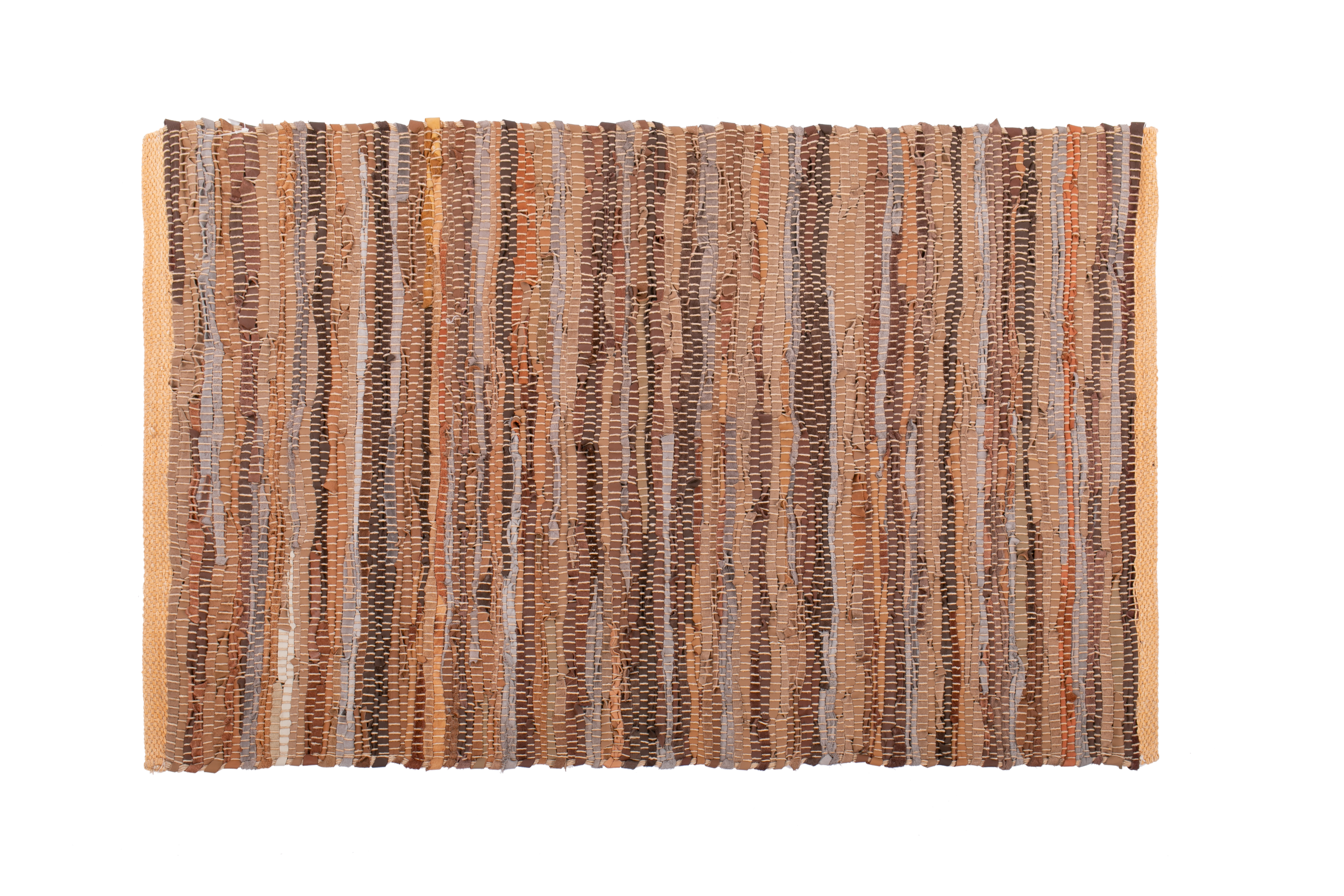 Carpet - leather NAYYA,  60x90cm, mustard