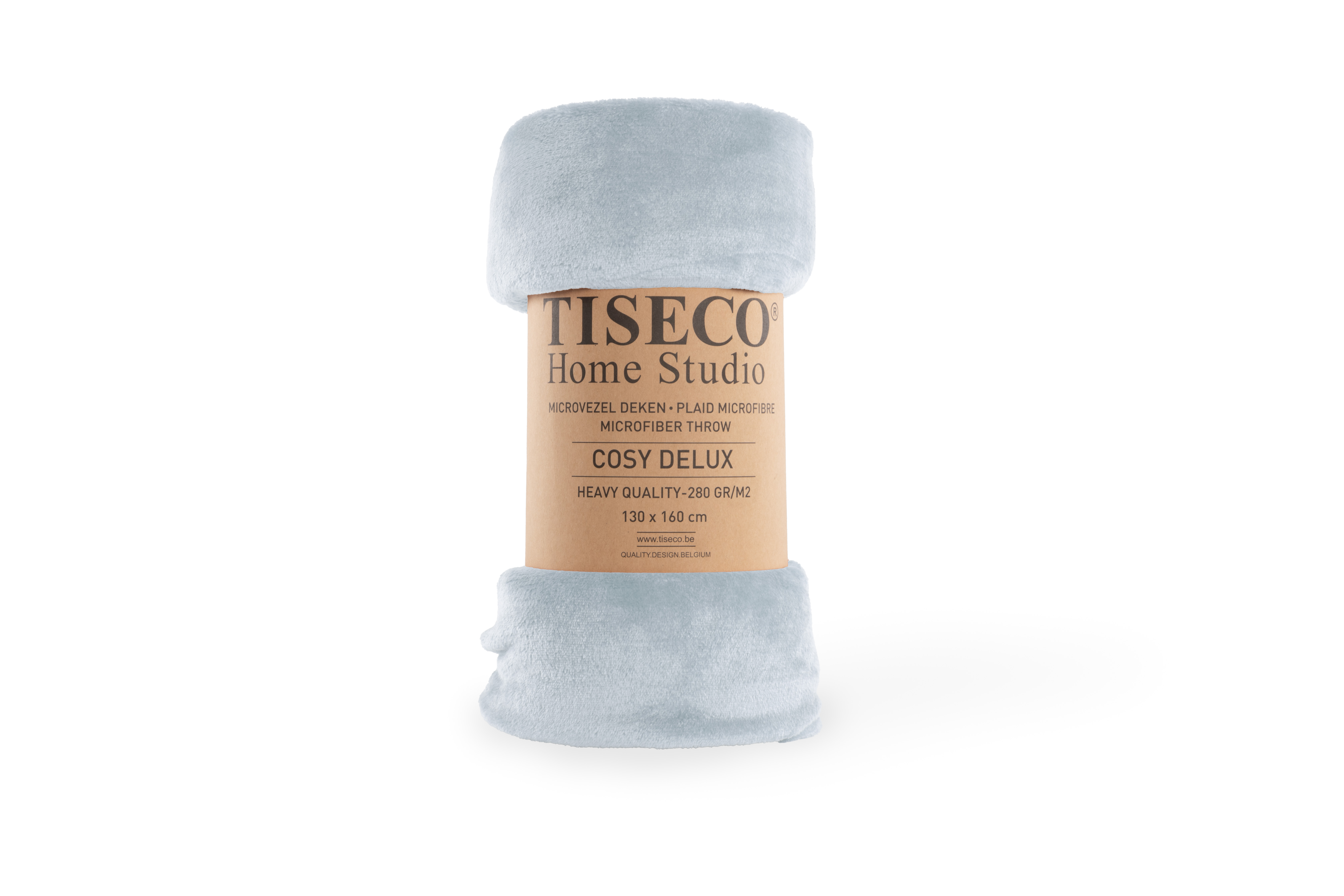 Plaid COSY DELUX - Microflanelle - 130x160 cm, silver blue
