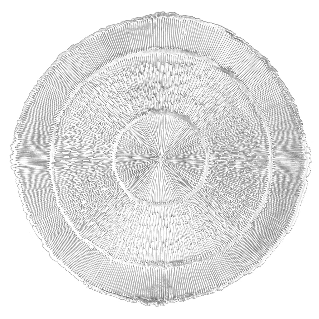 Placemat CAPELINNI - Round - Dia 38 cm, silver