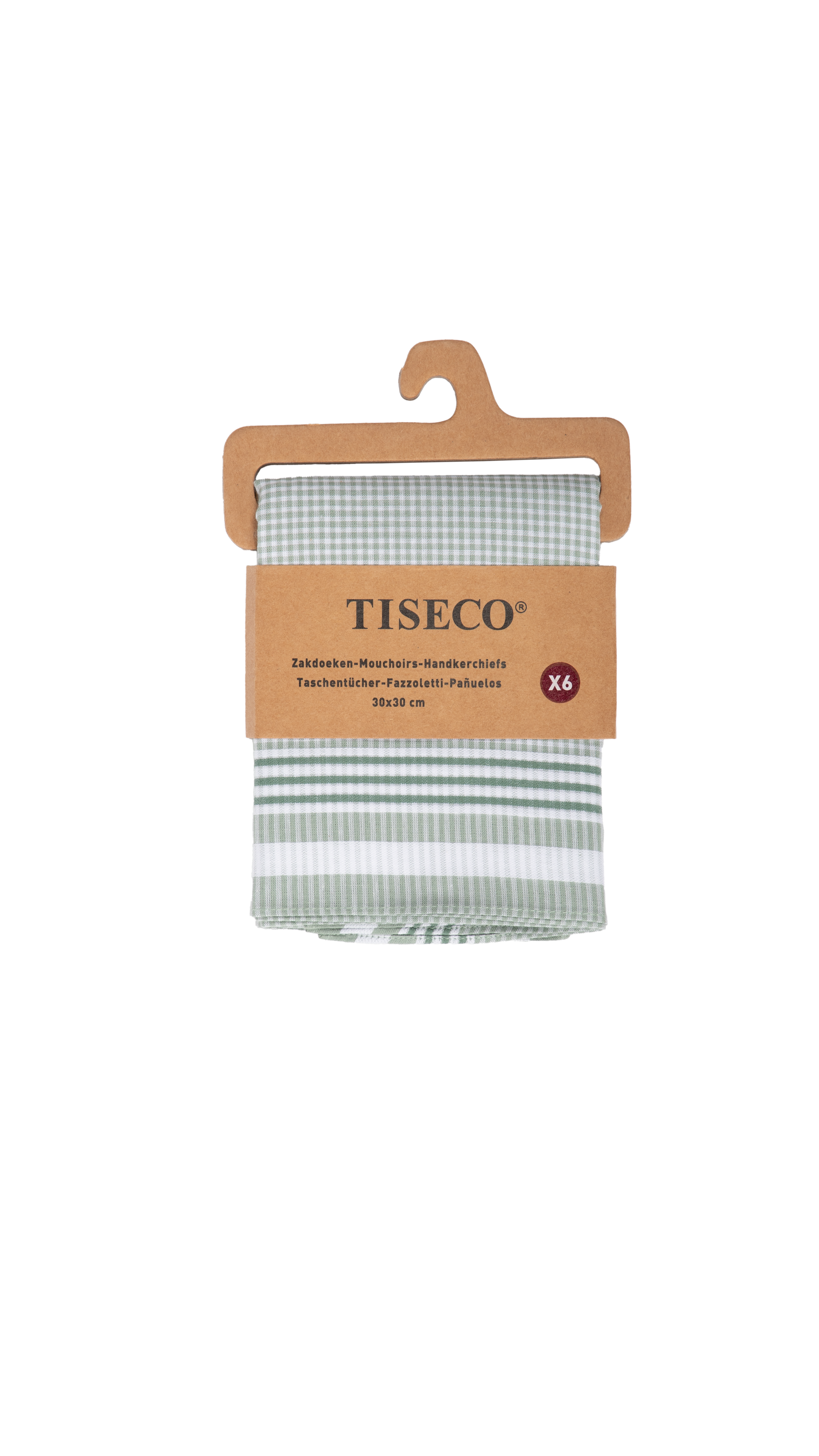 Ladies handkerchiefs ALTA 4 - SET/6 - 30x30 cm, green