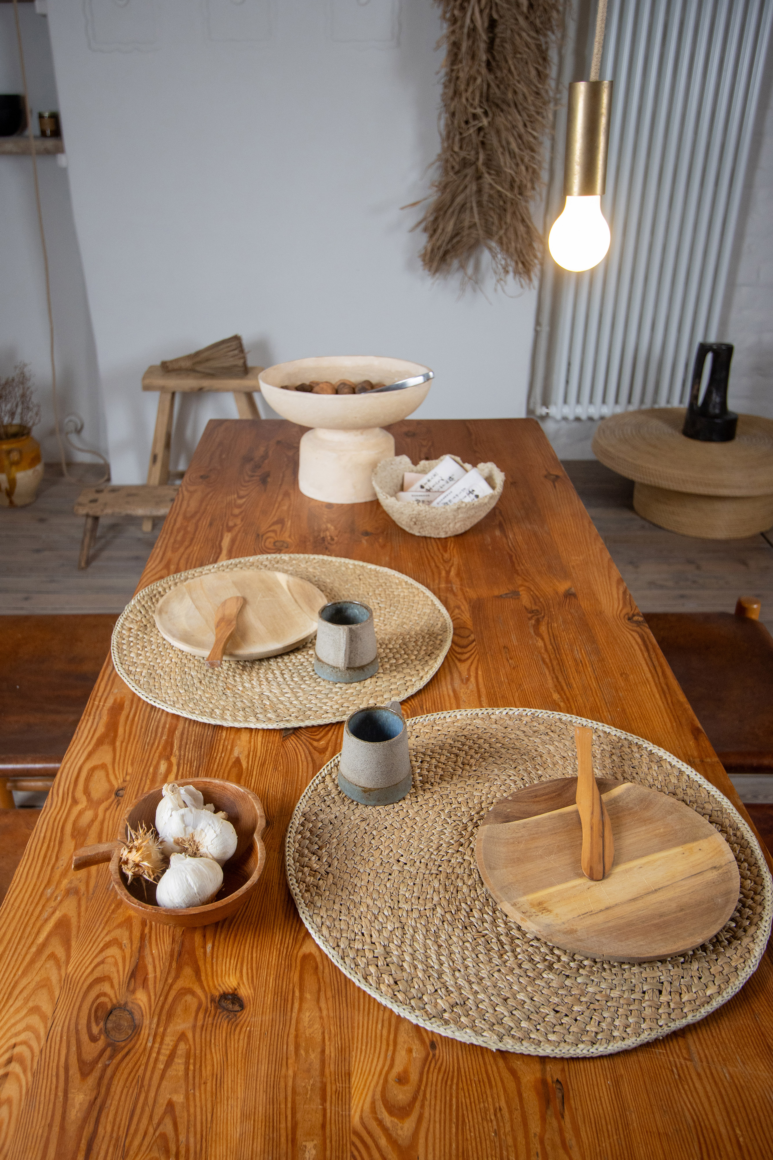 Placemat UNTUN - Dia 38 cm - Rond, beige