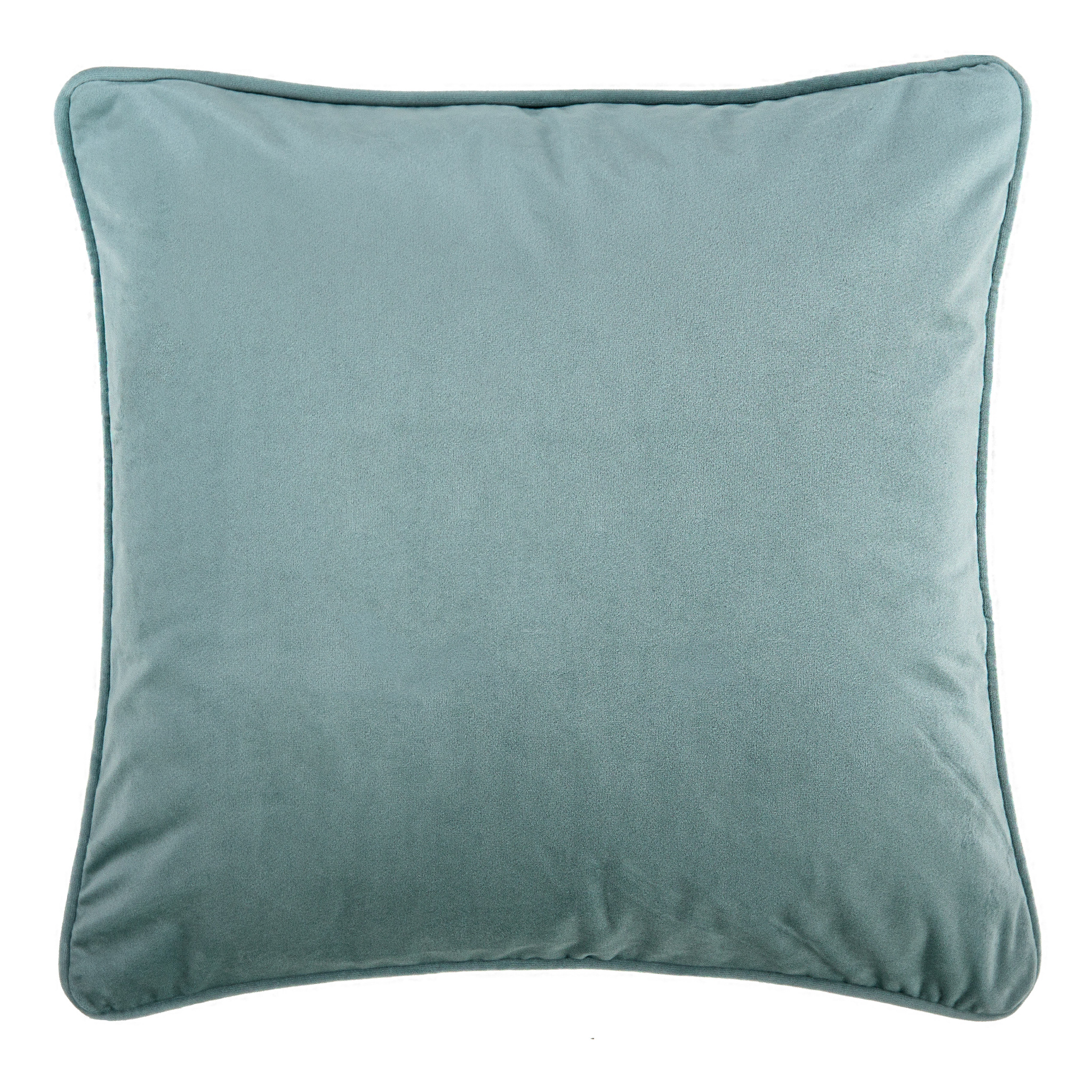 Kussen (gevuld) Microvelvet stone 60X60CM, stone green