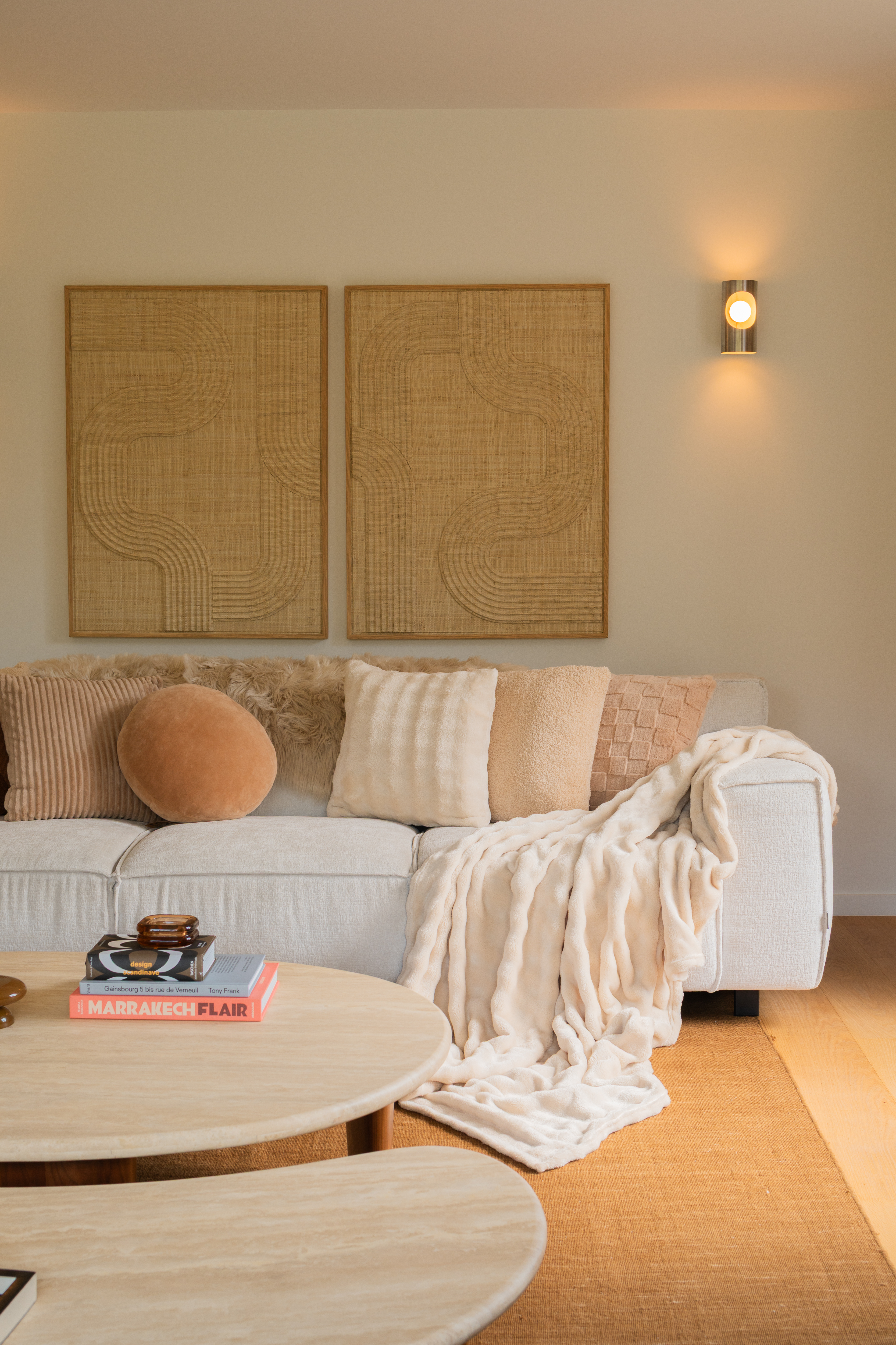 Coussin (rempli) COCOON - 45x45 cm, beige